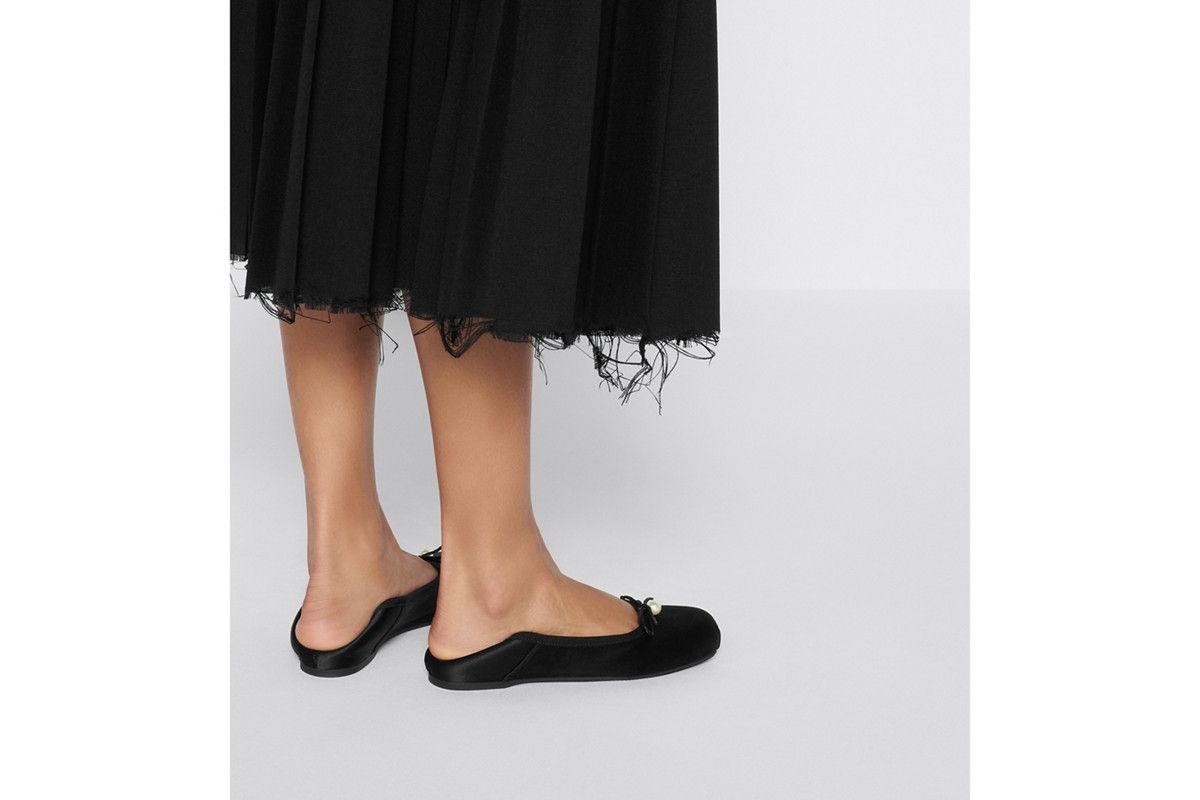 Dior o1w1db10326 D-Joy Ballet Flat in Black Size US 7 / IT 37 - 8 Thumbnail