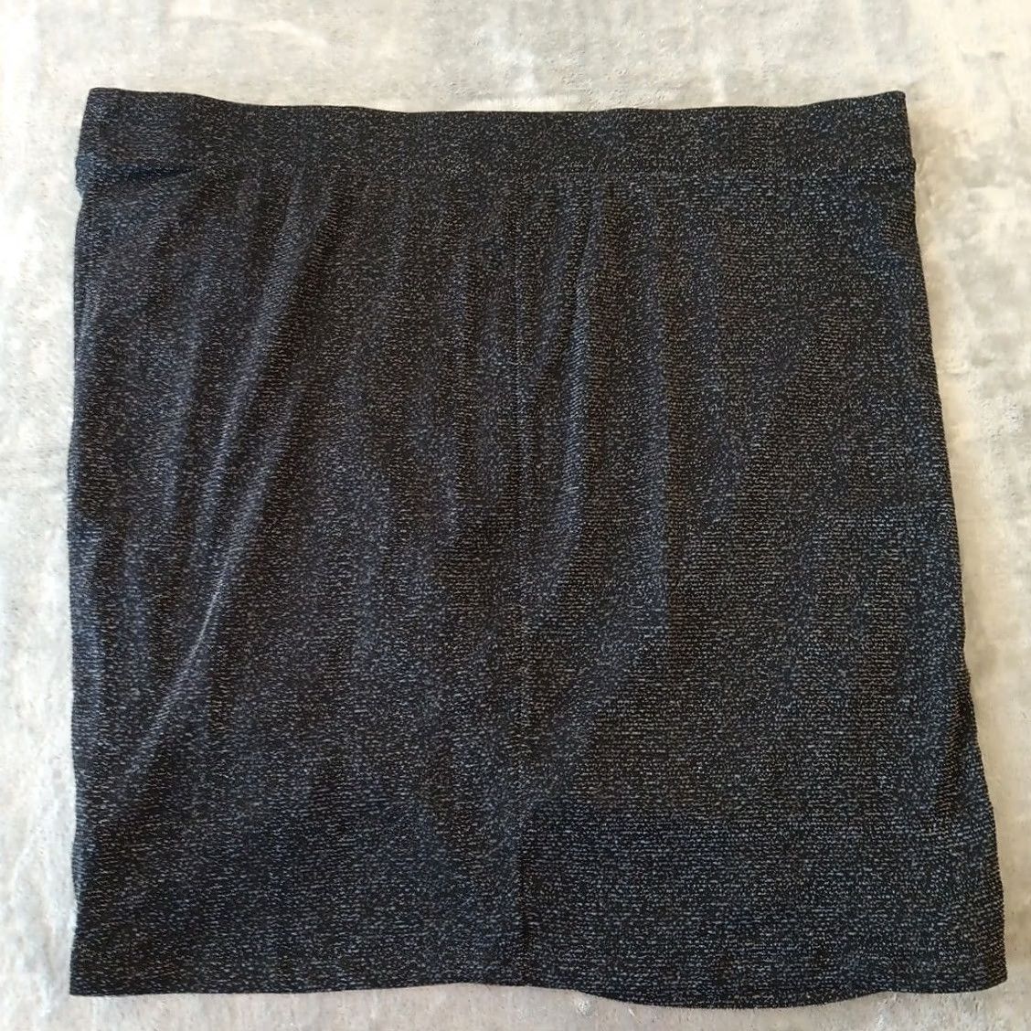 Torrid Torrid Skirt Women Knee Length Black Glitter Pull On Size 4 Plus Elastic Waist Nylon Ruched New** Size 27" / US 4 / IT 40 - 4 Thumbnail