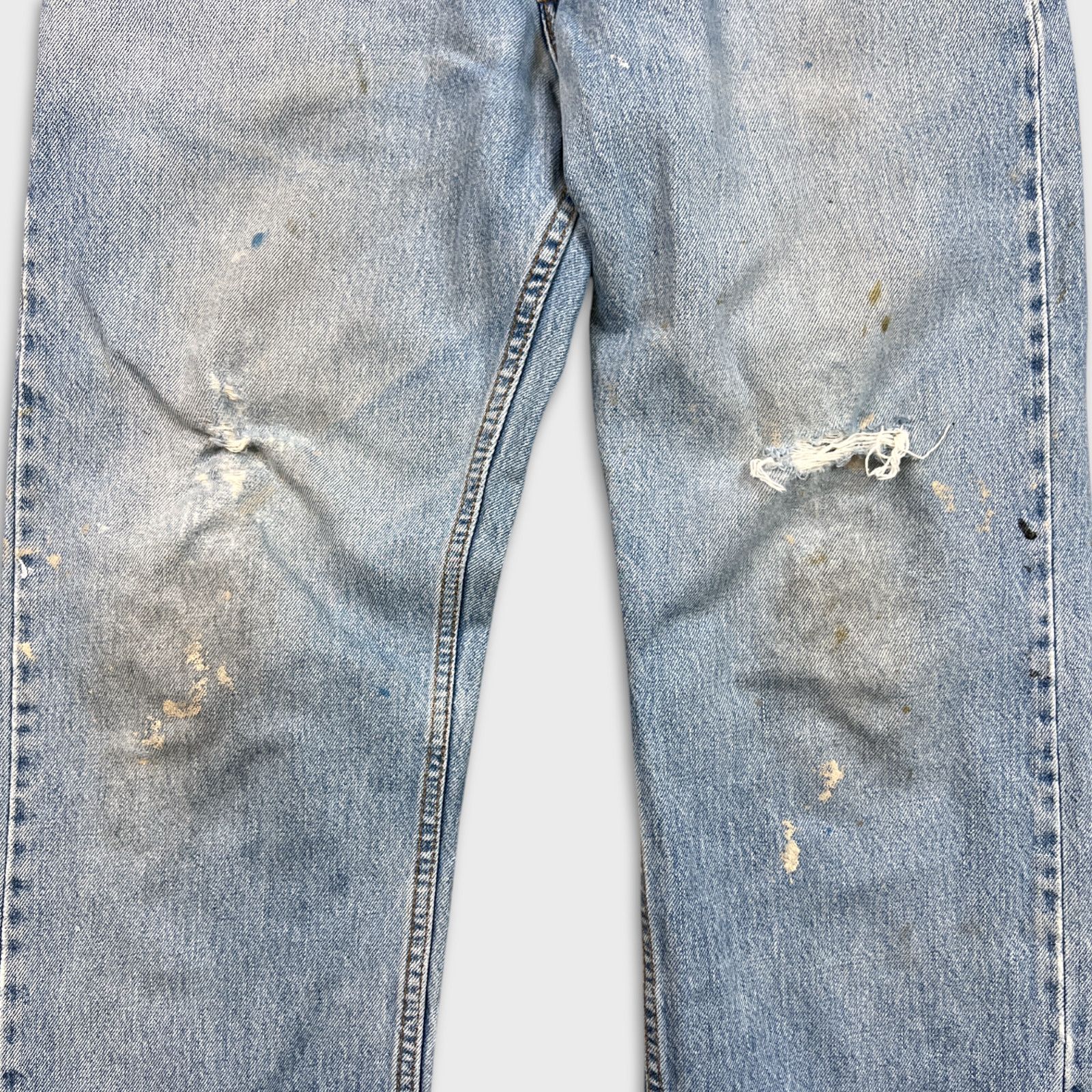 Levi's × Vintage VTG Levi's 528 Jeans 33x32 Metro Fit Distressed 90s Denim Size US 32 / EU 48 - 5 Thumbnail