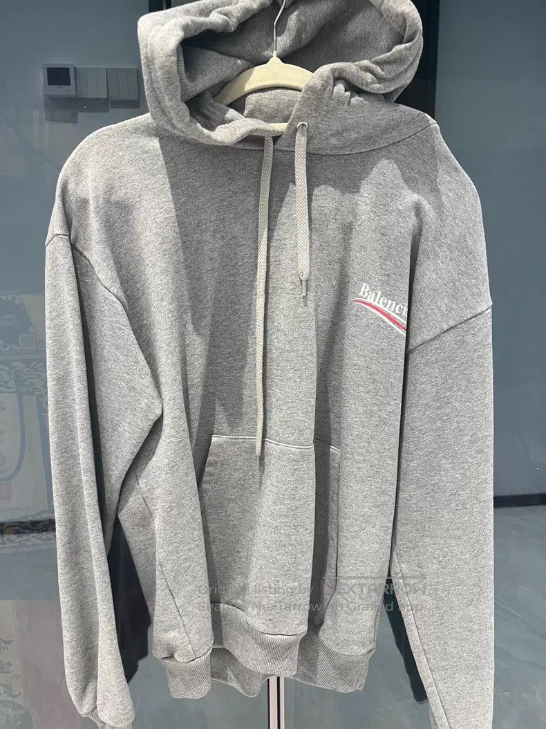 Balenciaga Balenciaga Gray Hooded Sweatshirt Size US XS / EU 42 / 0 - 2 Thumbnail