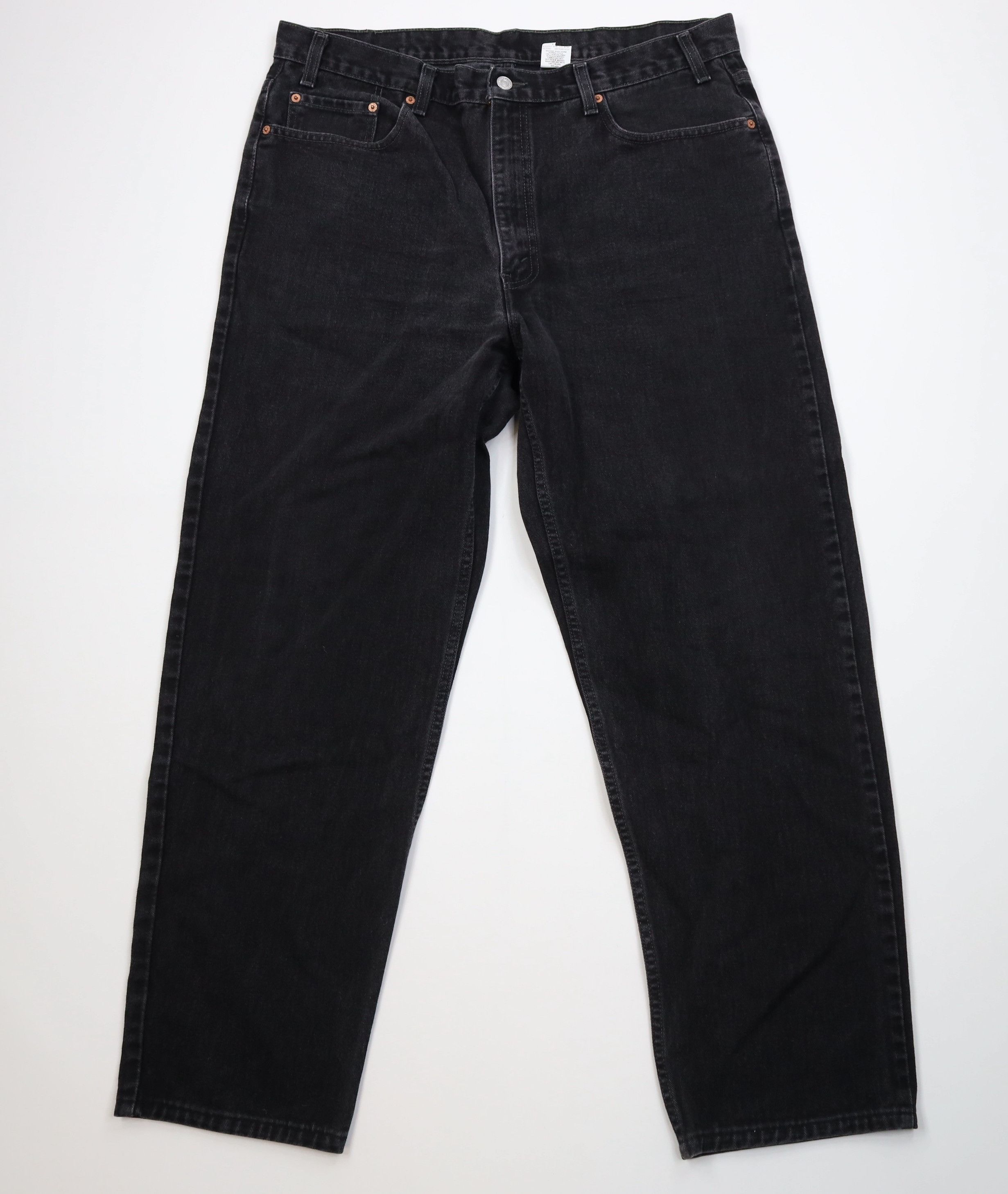Levi's Vintage 90s Levis 550 Relaxed Fit Wide Leg Denim Jeans Black Size US 40 / EU 56 - 1 Thumbnail
