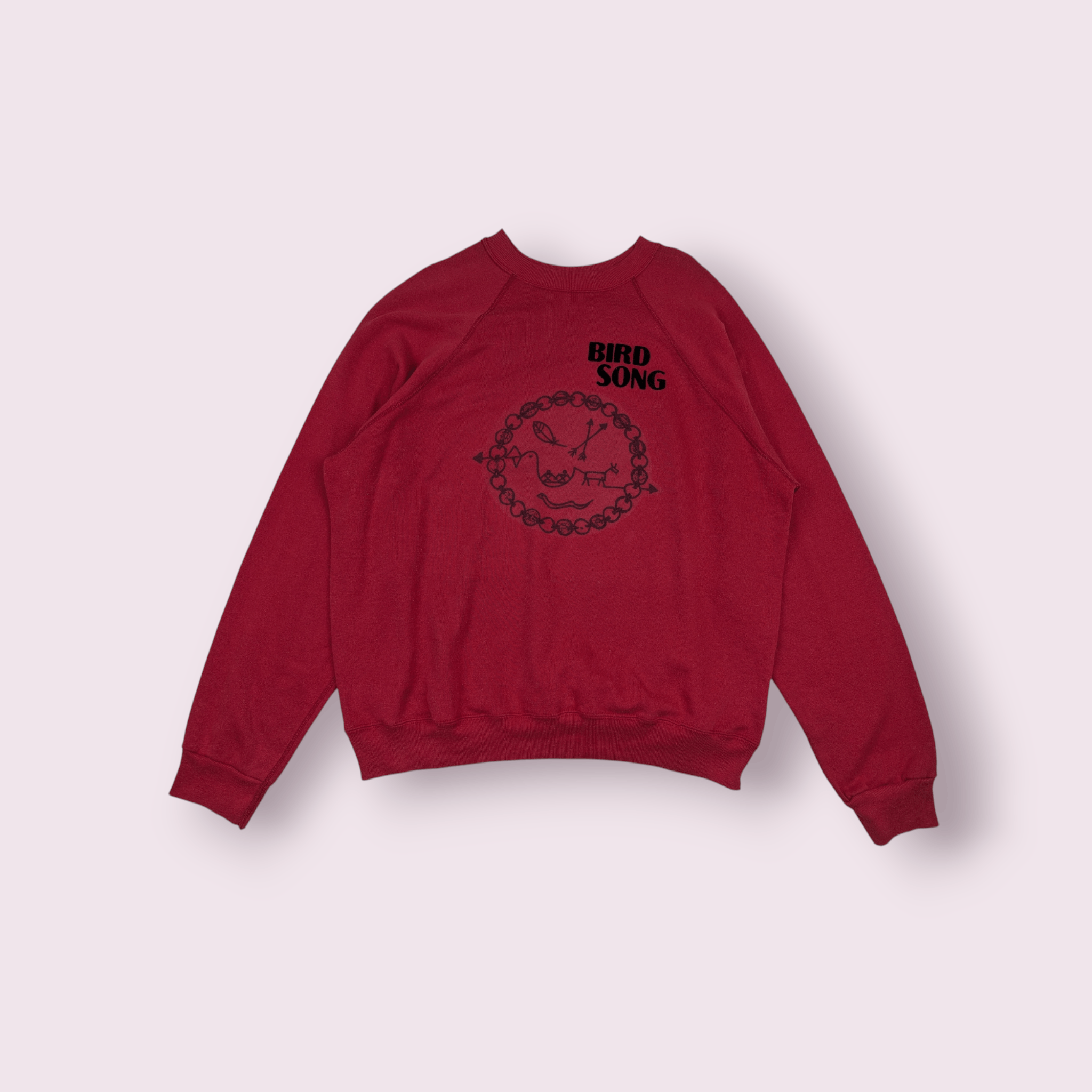 Tultex Vintage 90's FUGAWEE Indian Tribe Bird Song Sweatshirt Size US XL / EU 56 / 4 - 1 Thumbnail