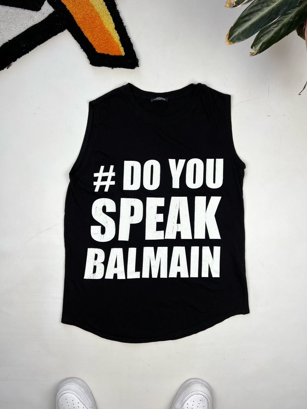 Balmain Balmain Paris “#Do You Speak Balmain” Sleeveless
