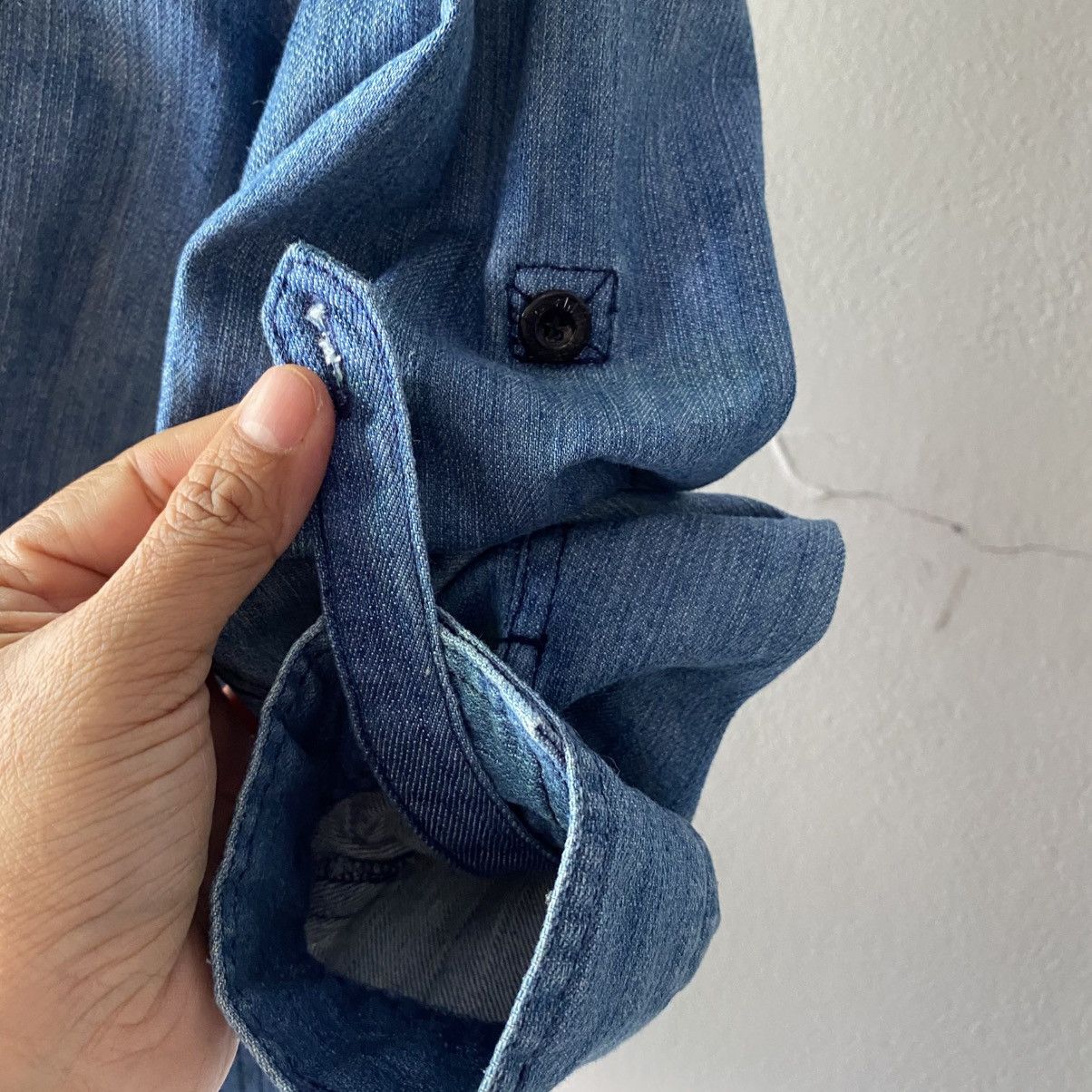 LIZ LISA LIZ LISA döll Light Blue Denim High-Collar Shirt Size M / US 6-8 / IT 42-44 - 18 Thumbnail