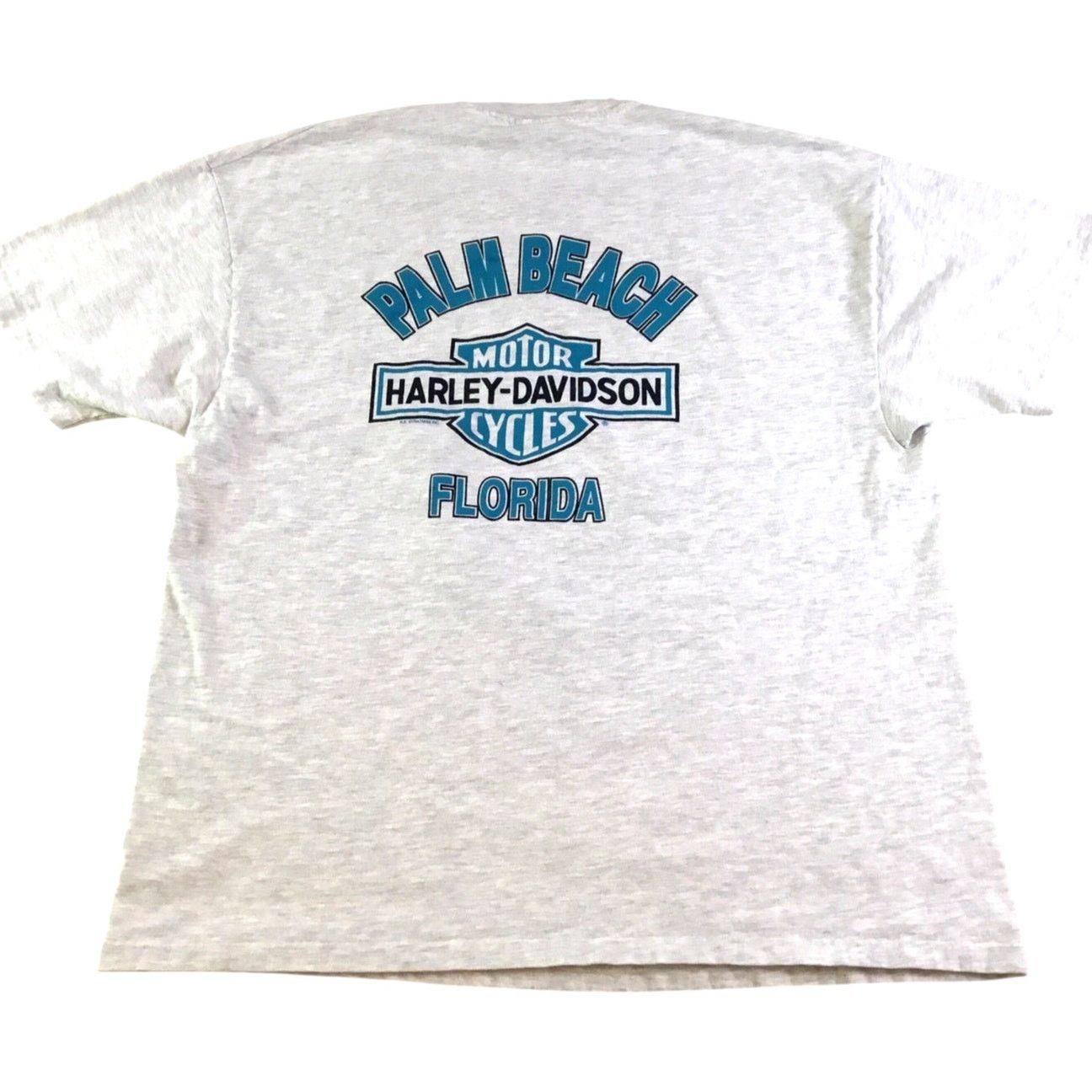 Harley Davidson Harley Davidson T-Shirt Gray 2XL Vintage Palm Beach FL XXL Size US XXL / EU 58 / 5 - 3 Thumbnail