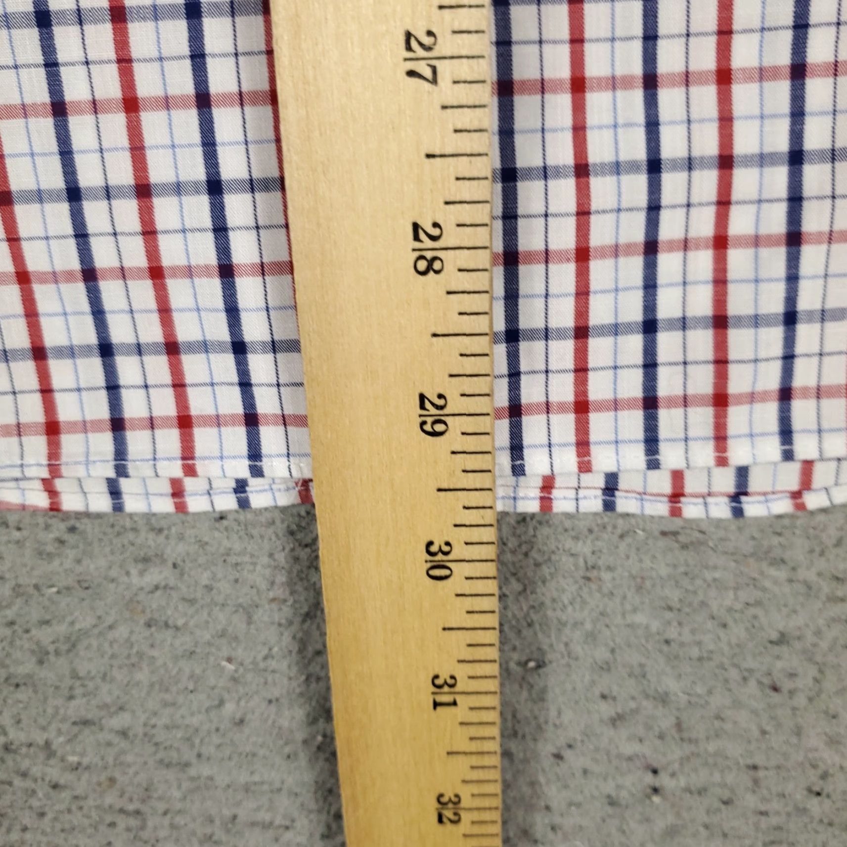 UNTUCKit UNTUCKit Shirt Mens XL Red White Blue Check Casual Button Up Long Sleeve Size US XL / EU 56 / 4 - 4 Thumbnail