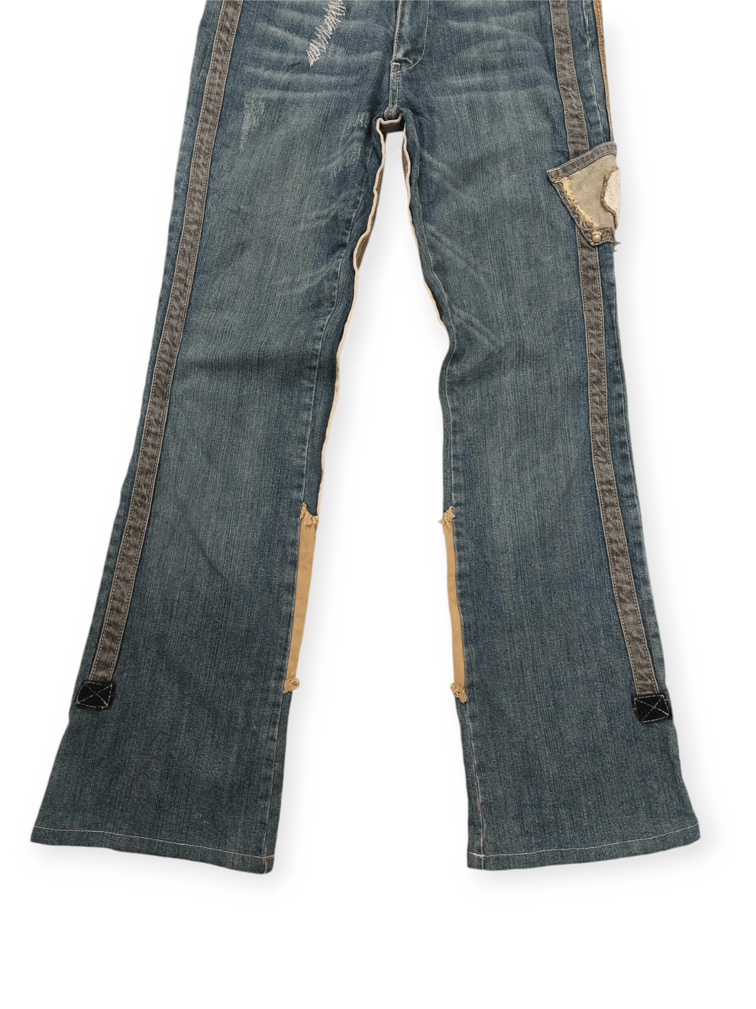 Other Vintage Flare Unopiu Distressed Denim Size 28" / US 6 / IT 42 - 6 Thumbnail