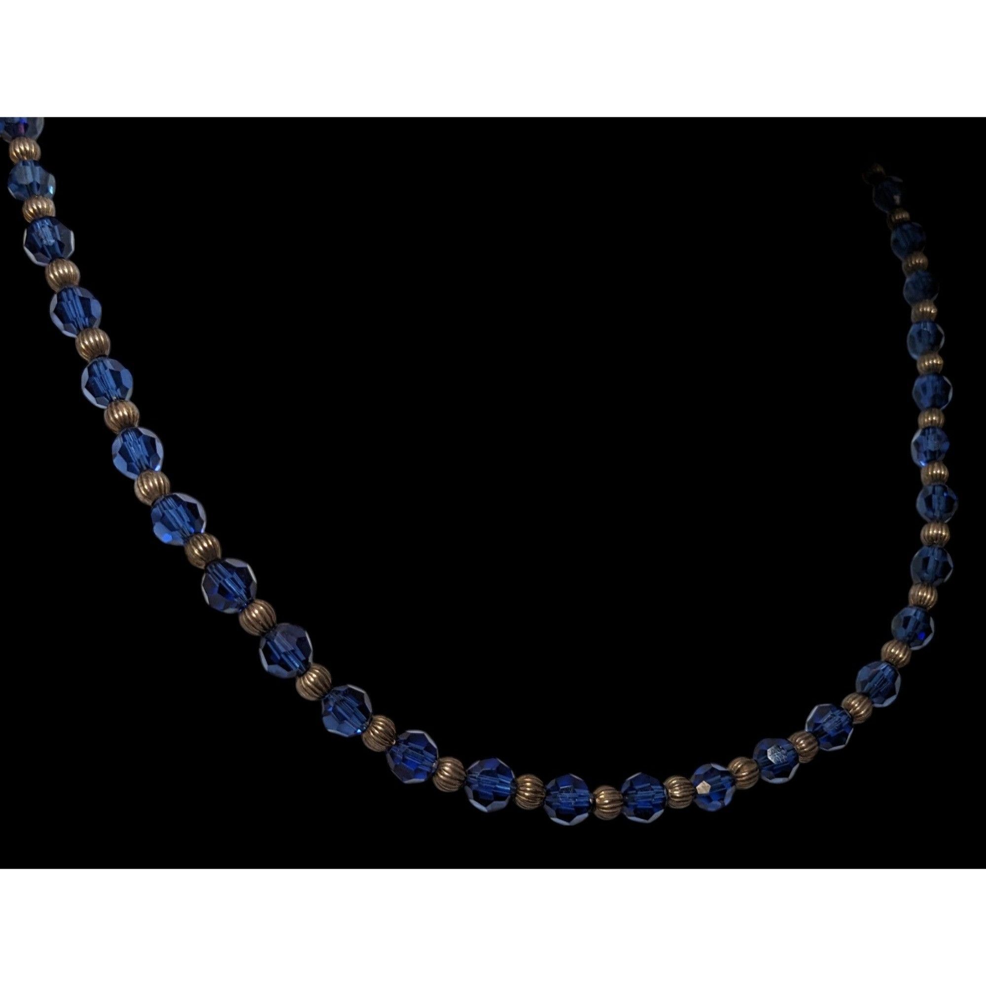 Other Casual Silver Tone And Blue Beaded Necklace Size ONE SIZE - 6 Thumbnail