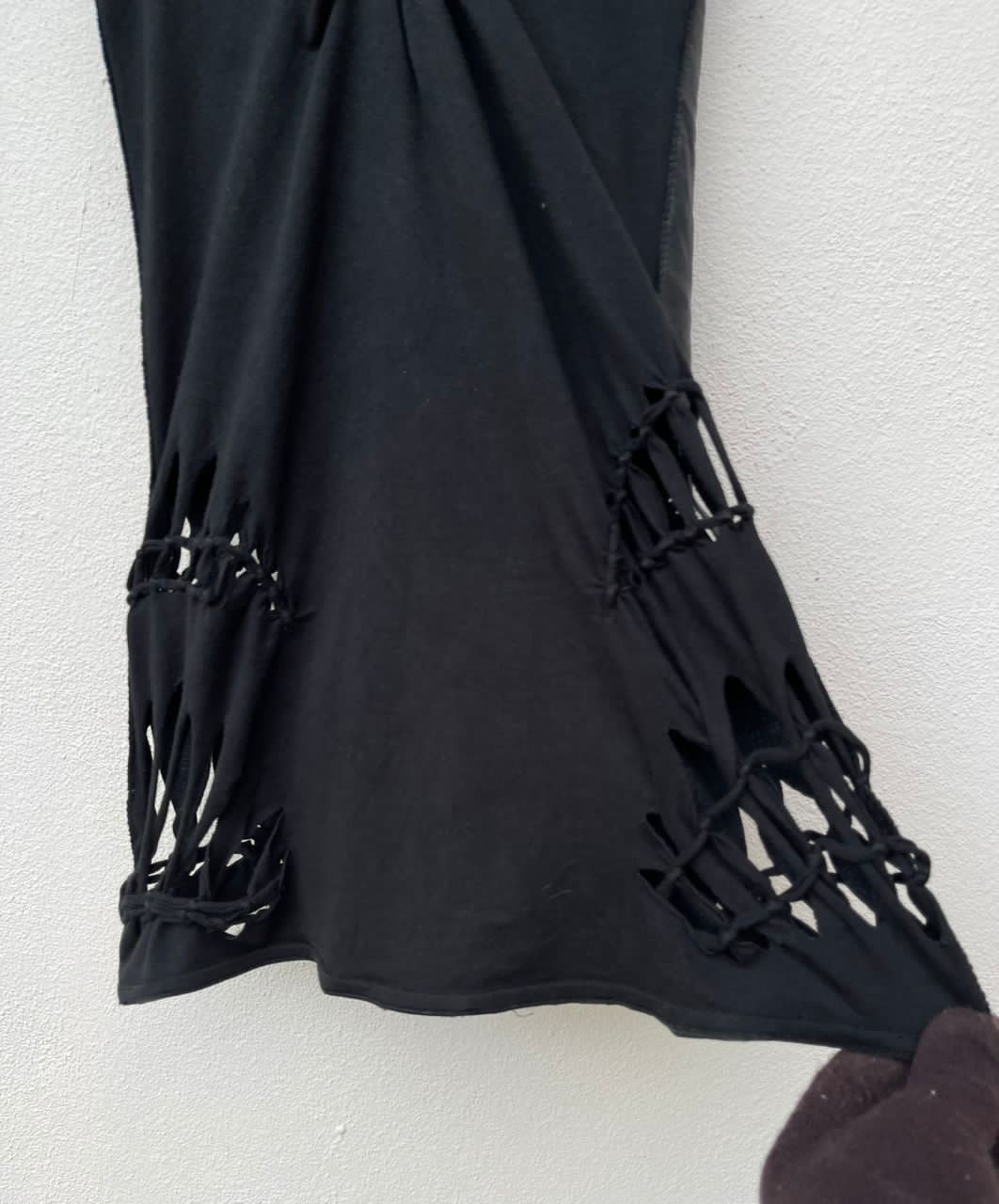 Jean Paul Gaultier Jean Paul Galtier Soleil Leather And Mesh Dress Size ONE SIZE - 15 Thumbnail