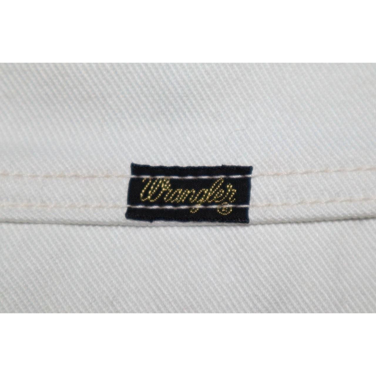 Wrangler Vintage Wrangler Brush Popper White Denim Jacket - Size M Size US M / EU 48-50 / 2 - 6 Thumbnail