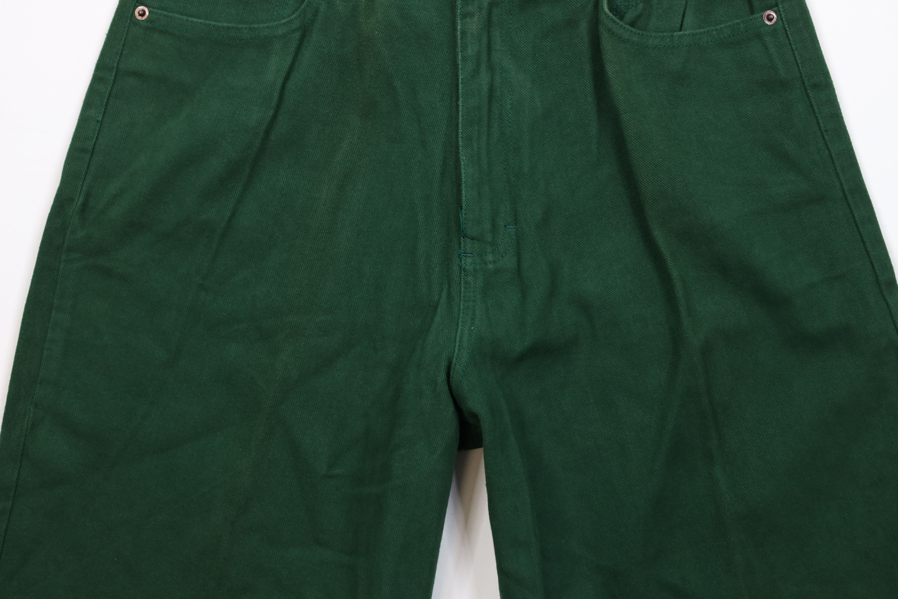 Vintage Deadstock Vintage 90s Streetwear Fit Shorts Green Cotton Size US 30 / EU 46 - 3 Thumbnail