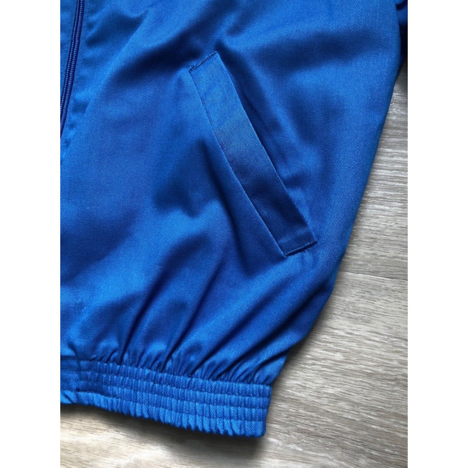 Vintage VINTAGE Wrangler Lightweight Jacket Juniors S NWT 80s USA Made Blue Windbreaker Short Sleeve Zip Coat Size S / US 4 / IT 40 - 5 Thumbnail