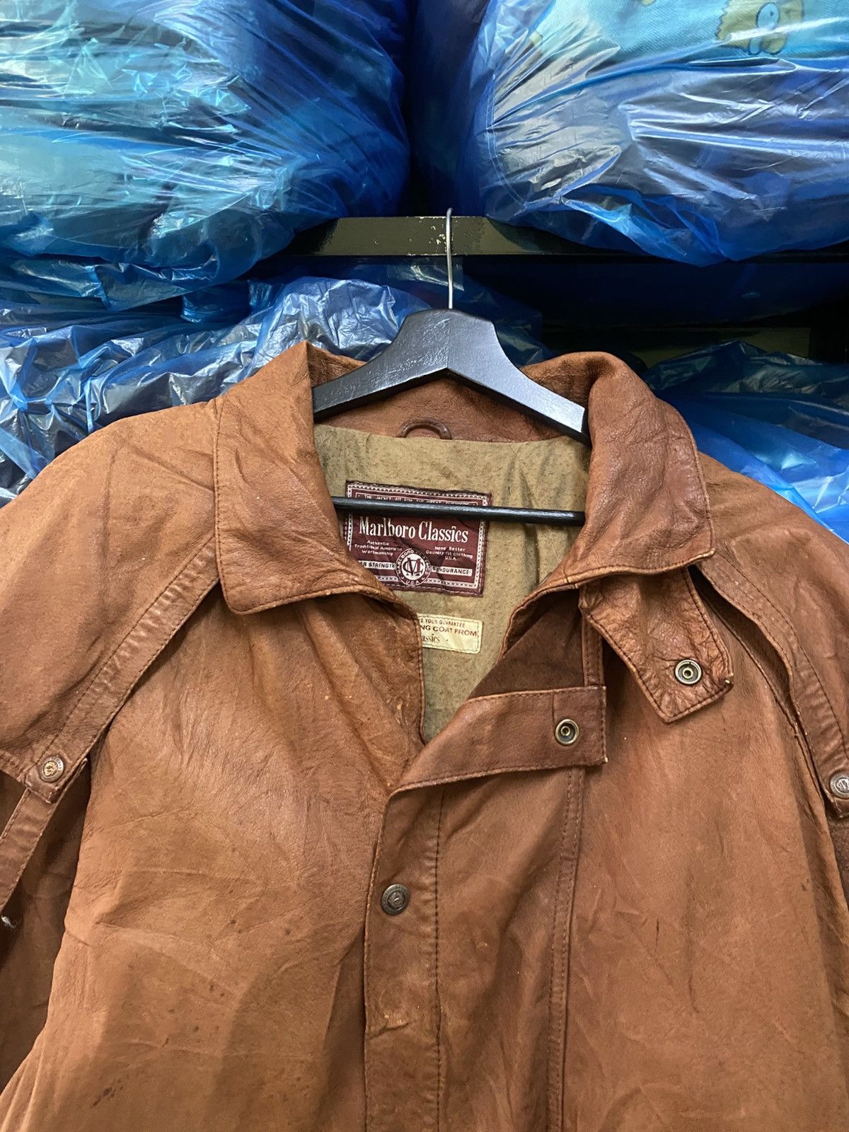 Marlboro Classics 1st Edition 80s Marlboro Classics Brown Cotton Duster Riding Size US L / EU 52-54 / 3 - 6 Thumbnail