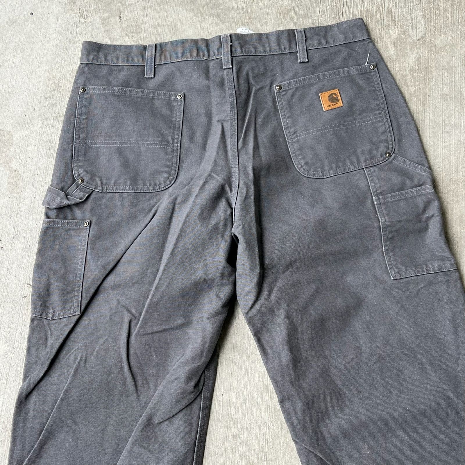 Carhartt × Vintage Carhartt gray double knee work wear carpenter pants Size US 37 - 4 Thumbnail