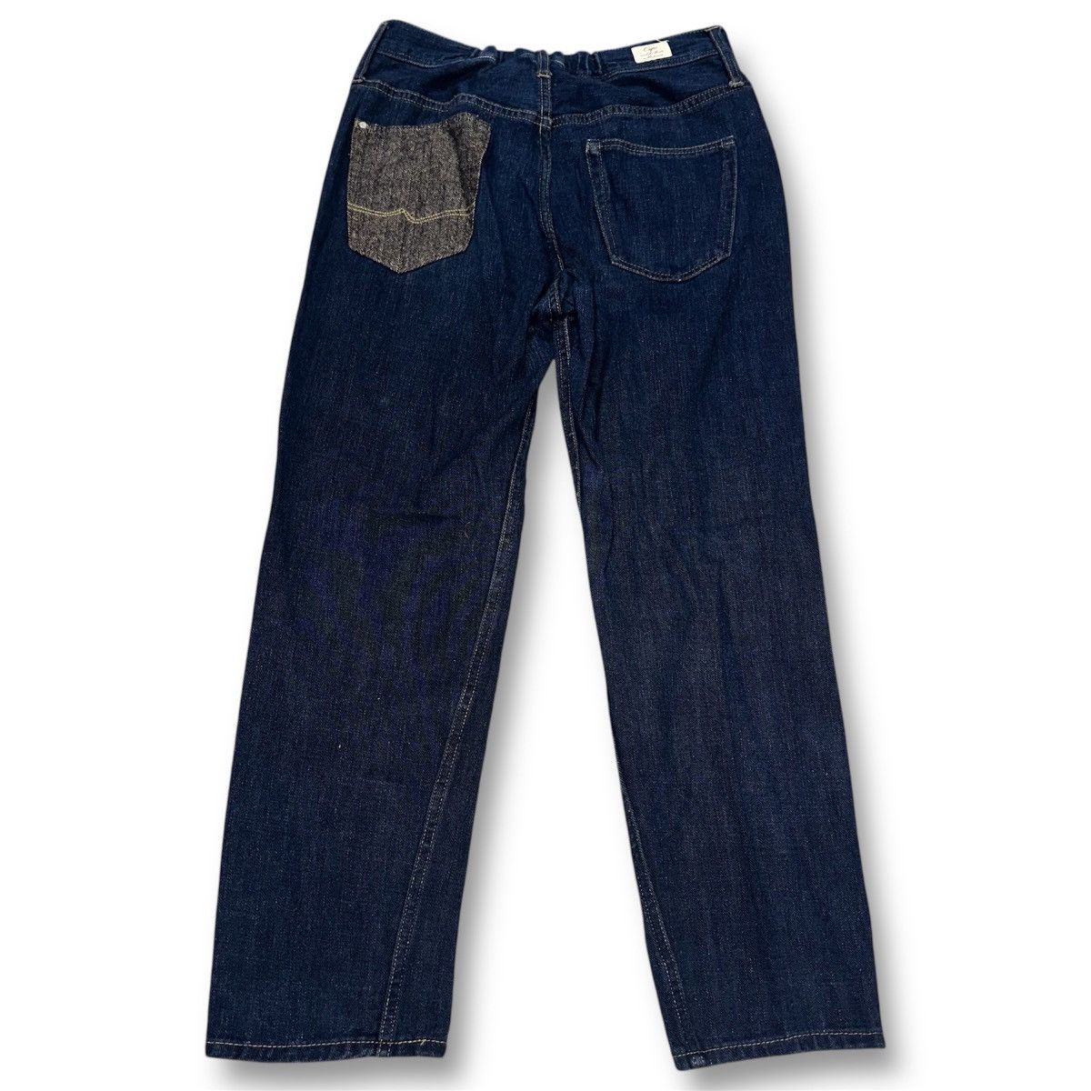 Japanese Brand CEPO Japanese Denim Jeans Straight Leg Elastic Waist Pants Size US 27 - 1 Thumbnail