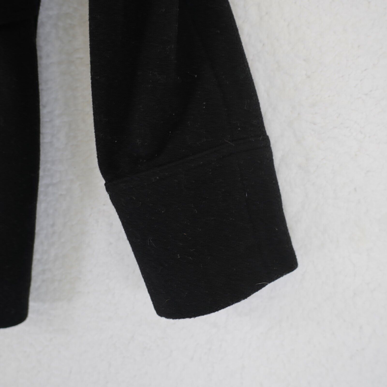 Croft & Barrow Croft & Barrow Medium Black Wool Hooded Lined Full Zip Coat Size M / US 6-8 / IT 42-44 - 3 Thumbnail