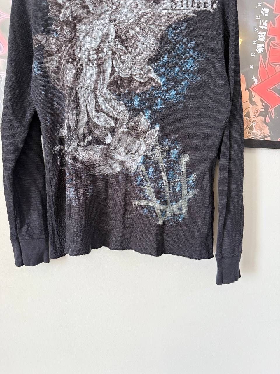 Japanese Brand Vintage 90s affliction Ed hardy style long sleeve shirt Size M / US 6-8 / IT 42-44 - 6 Thumbnail