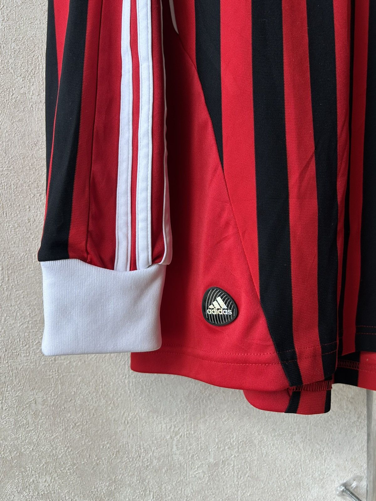 Adidas Adidas AC Milan 2011/12 Home Long Sleeve Soccer Jersey Size US M / EU 48-50 / 2 - 10 Thumbnail