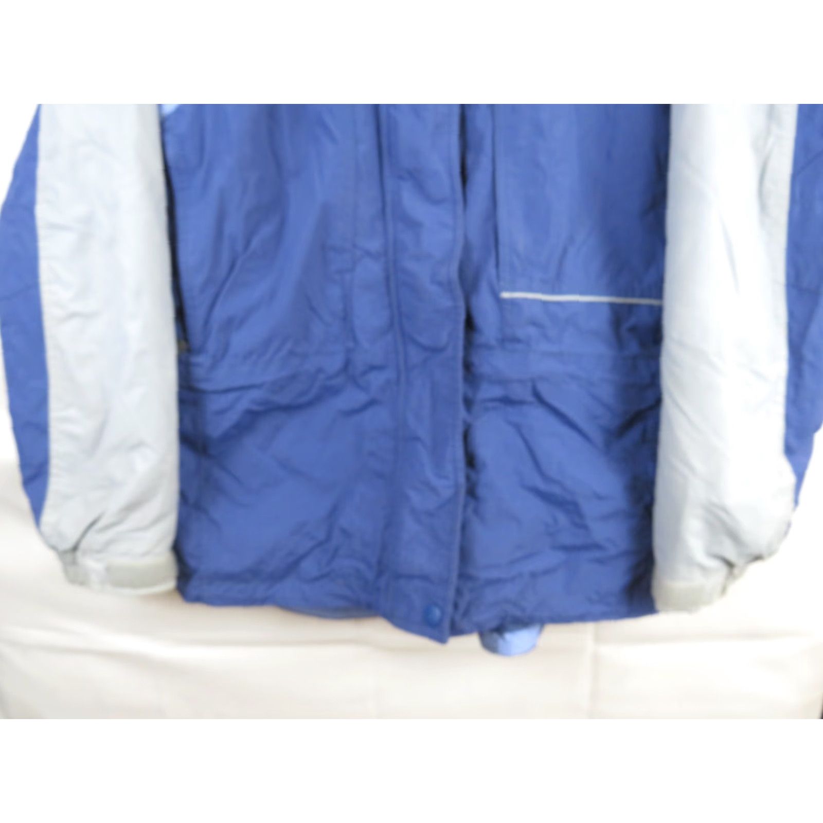 Vintage Columbia Jacket Women L Blue Hooded Lightweight Lined Zip Outdoor Womens Size L / US 10 / IT 46 - 2 Thumbnail
