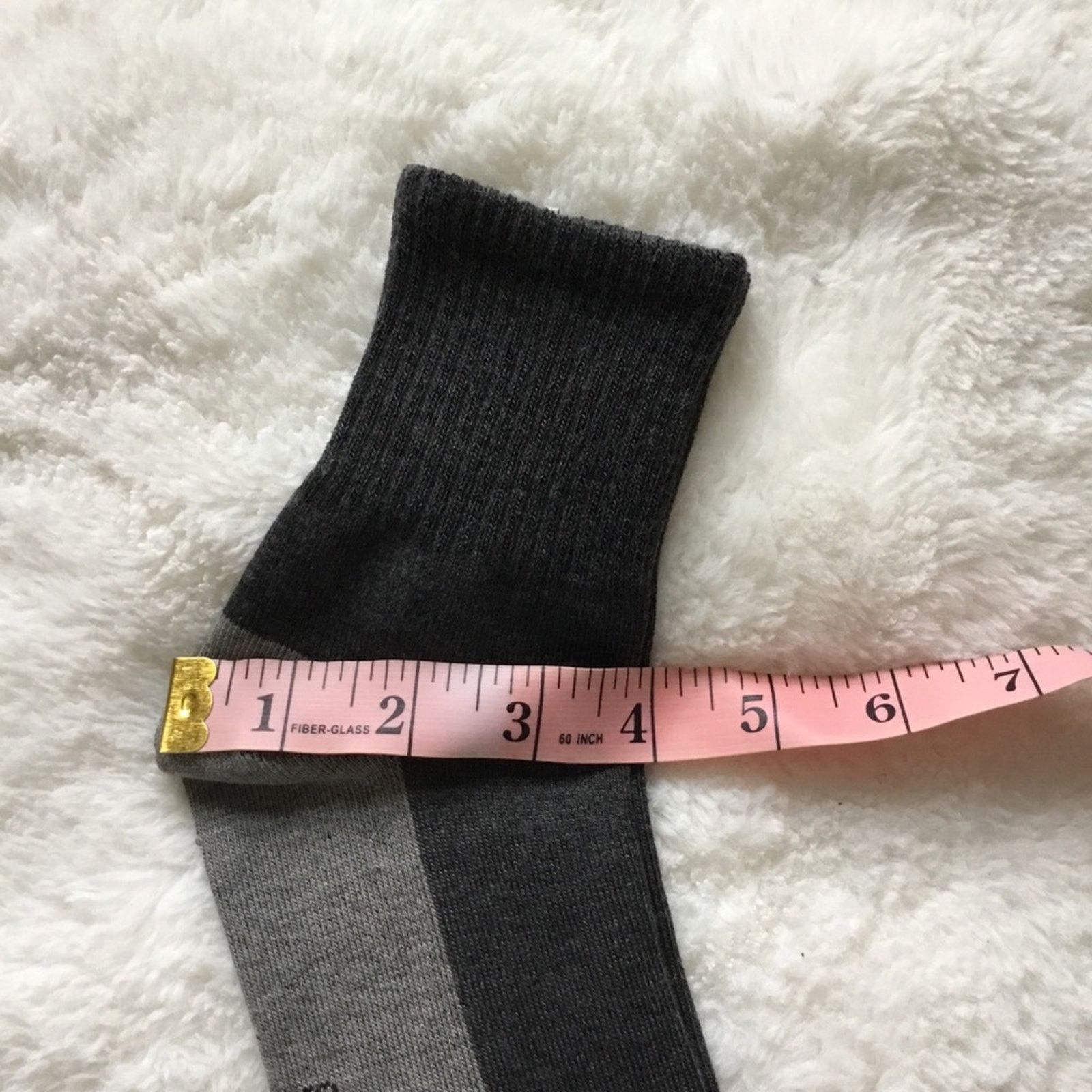 Other Men Black & Gray Bamboo Charcoal Anti-odor Socks Size ONE SIZE - 12 Thumbnail