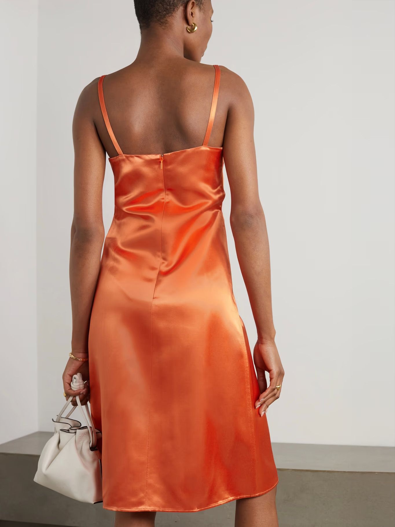 Loewe o1y1025 Mini Dress in Orange Size M / US 6-8 / IT 42-44 - 3 Thumbnail