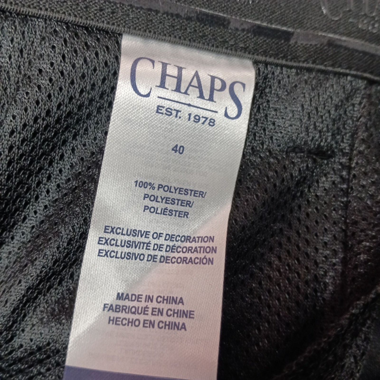 Chaps Chaps Golf Slim Fit Pants Mens 40x30 Black Stretch Waistband Size US 40 / EU 56 - 5 Thumbnail