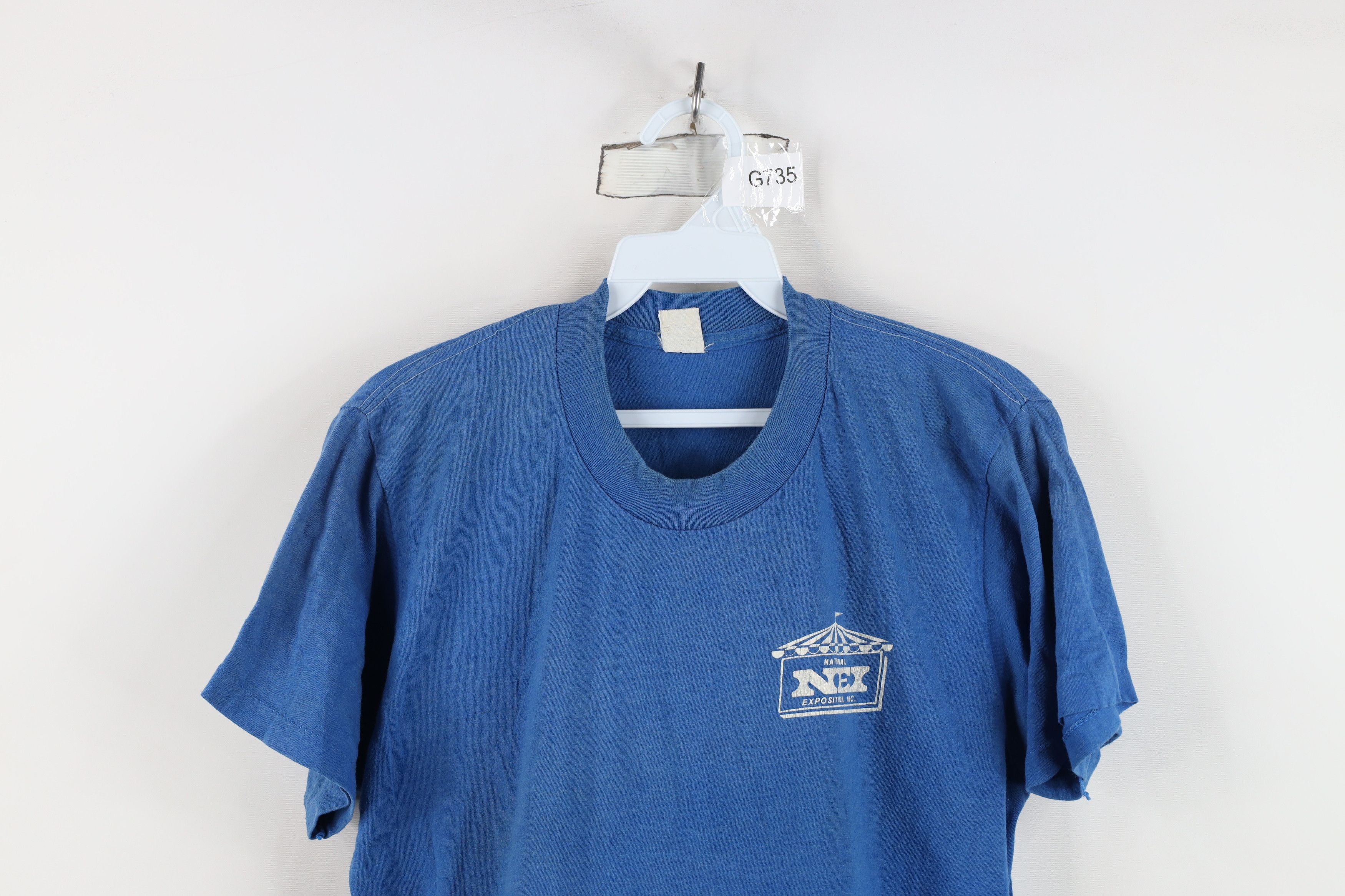 Vintage Vintage 80s Expositions Inc NEI Short Sleeve T-Shirt USA Size US L / EU 52-54 / 3 - 2 Thumbnail