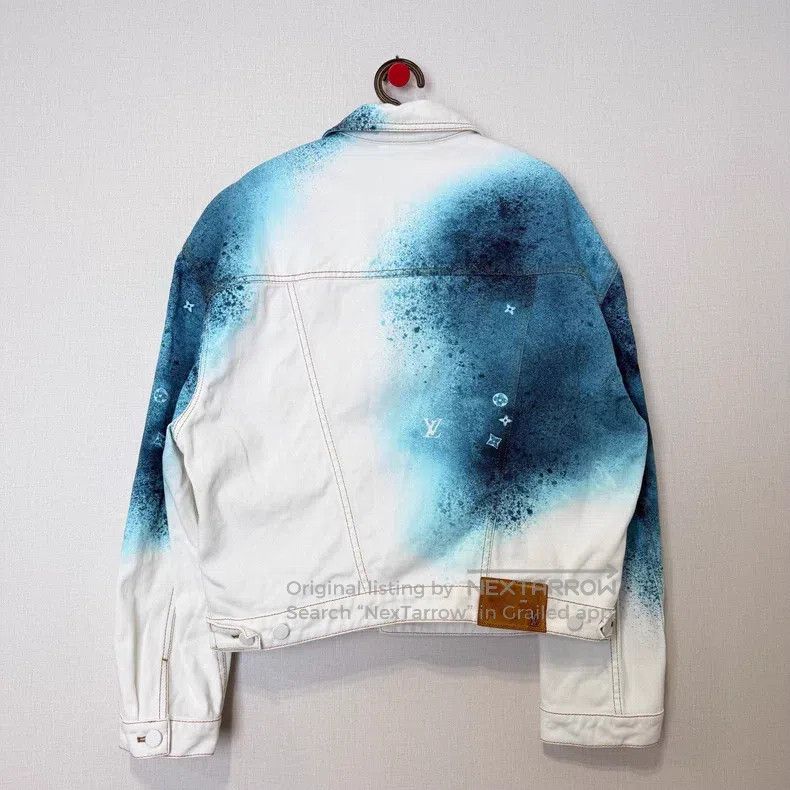 Louis Vuitton Louis Vuitton Classic splash-ink blue and white denim jack Size US M / EU 48-50 / 2 - 2 Thumbnail