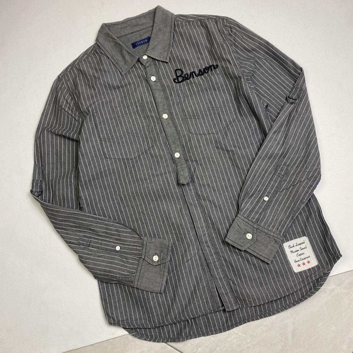 Designer × JUN MEN Jun men Striped long sleeve bondage shirt Size US M / EU 48-50 / 2 - 8 Thumbnail