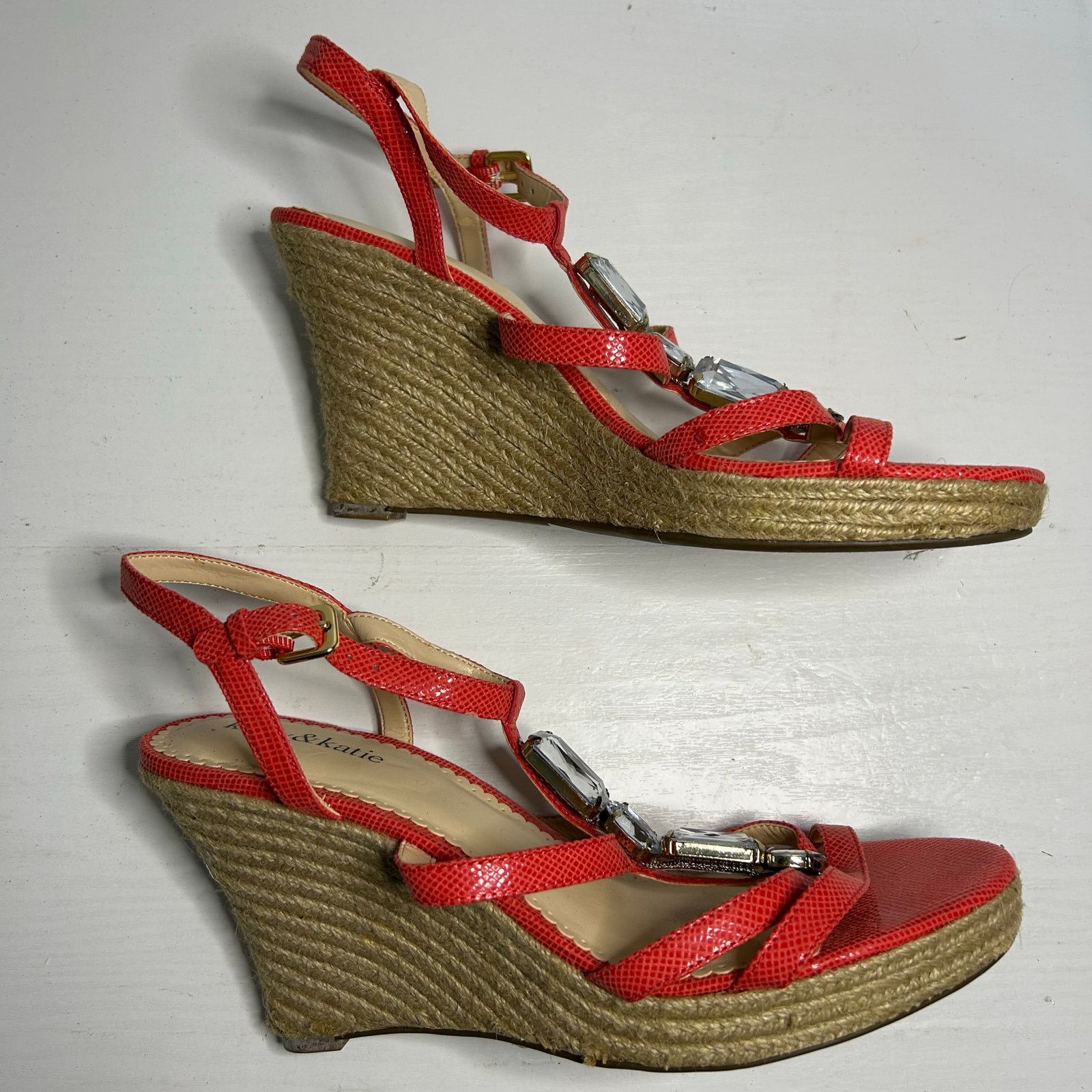 Other Kelly & Katie Rachel Coral Espadrille Wedge 10 Size US 10 / IT 40 - 18 Thumbnail