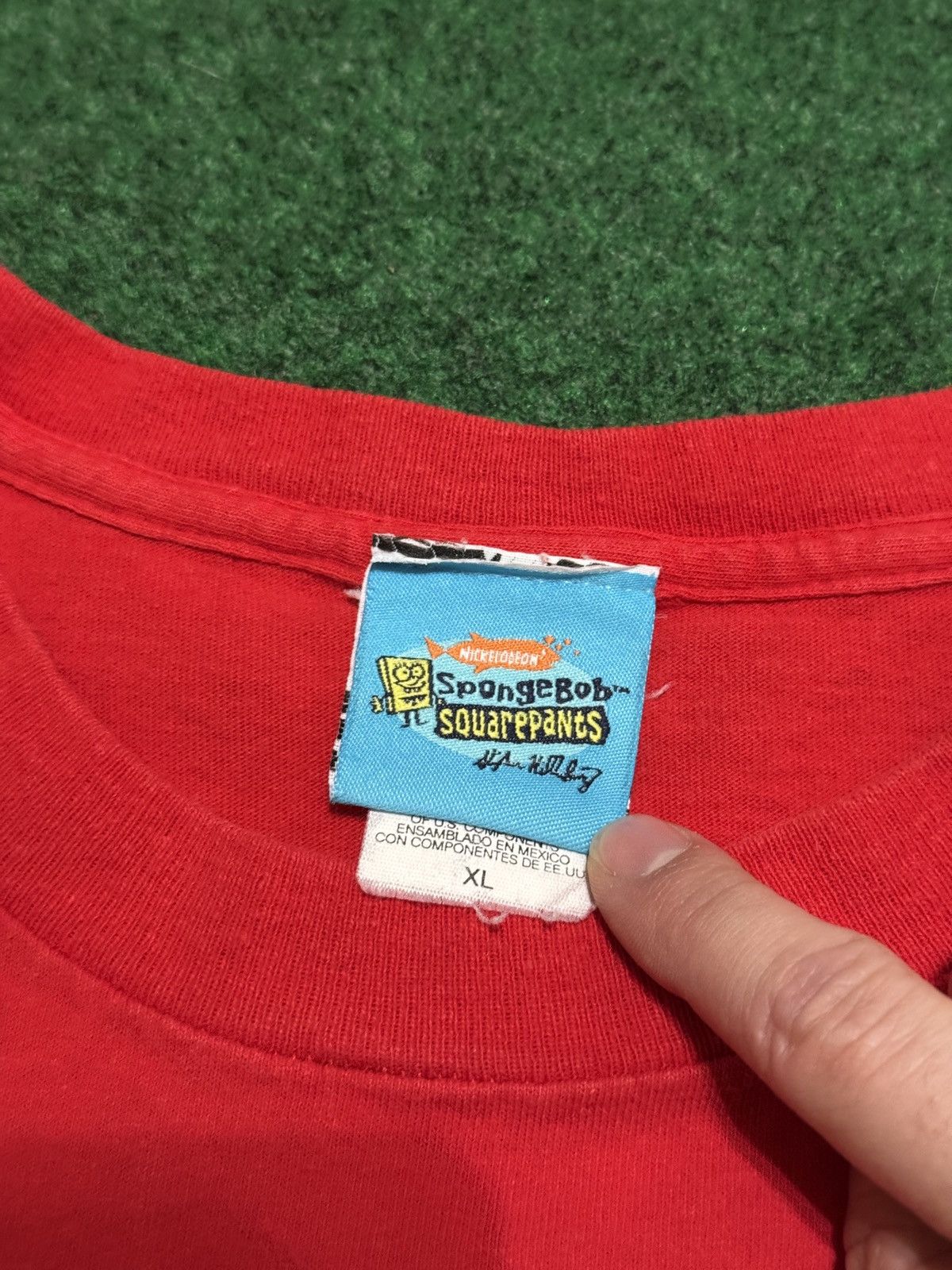 Nickelodeon Y2K Spongebob Squarepants Nickelodeon Christmas XL T Shirt Size US XL / EU 56 / 4 - 4 Thumbnail