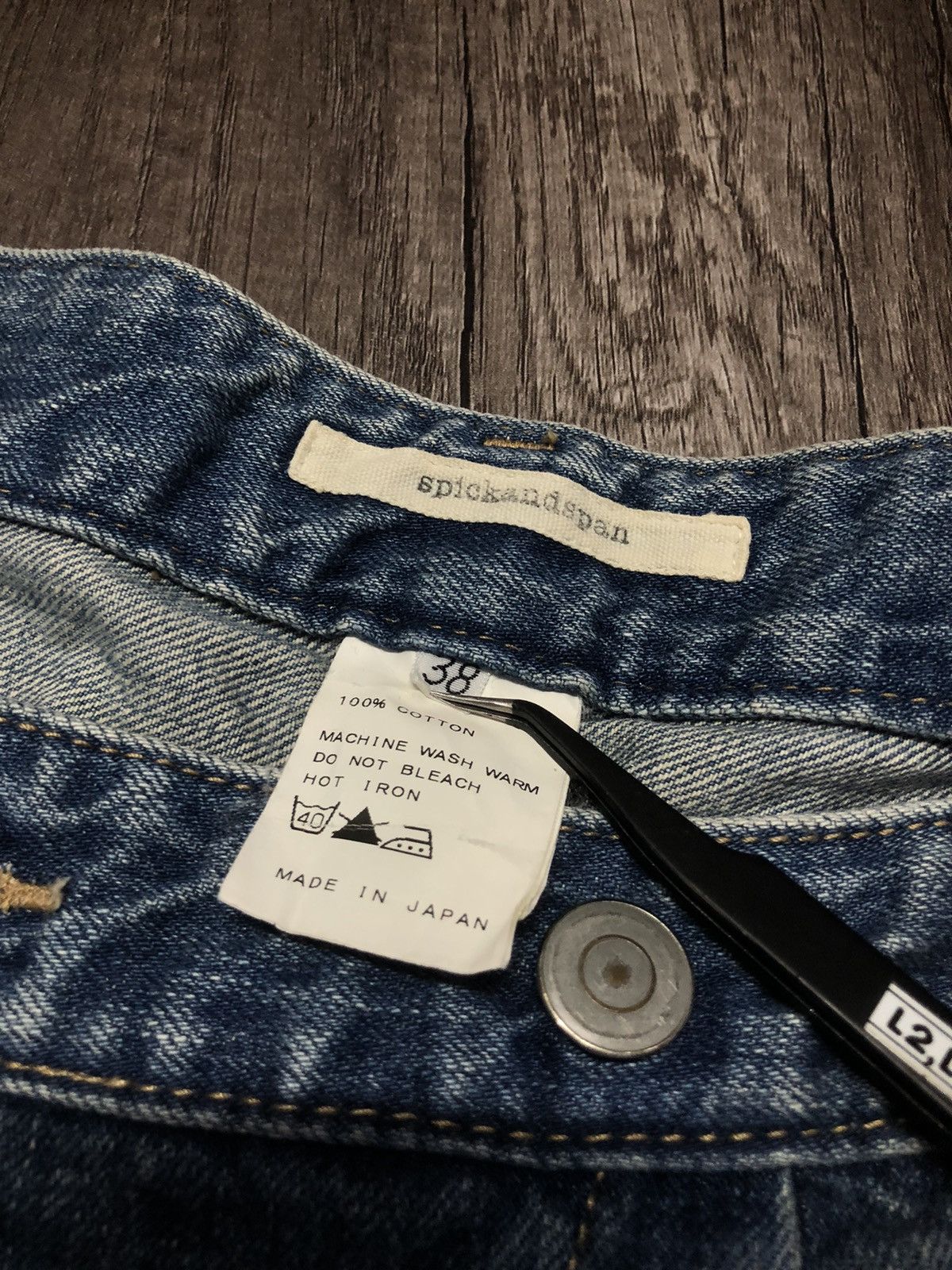 Japanese Brand × Vintage SPICKANDSPAN DENIM JEANS (Unisex) Size US 30 / EU 46 - 7 Thumbnail