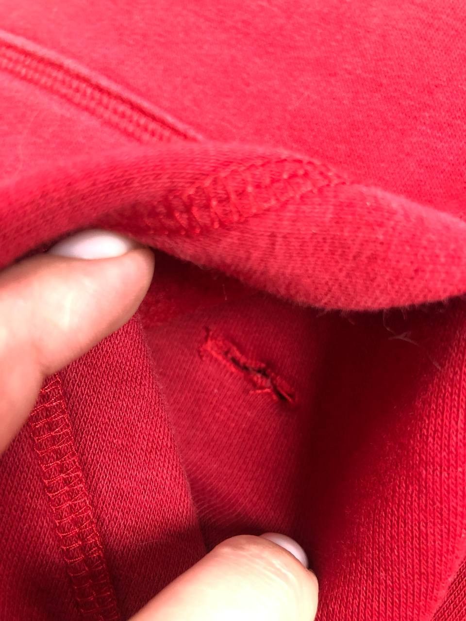 Nike Vintage 2000s Nike Hoodie Big Logo Swoosh Embroidery Red Size US S / EU 44-46 / 1 - 12 Thumbnail