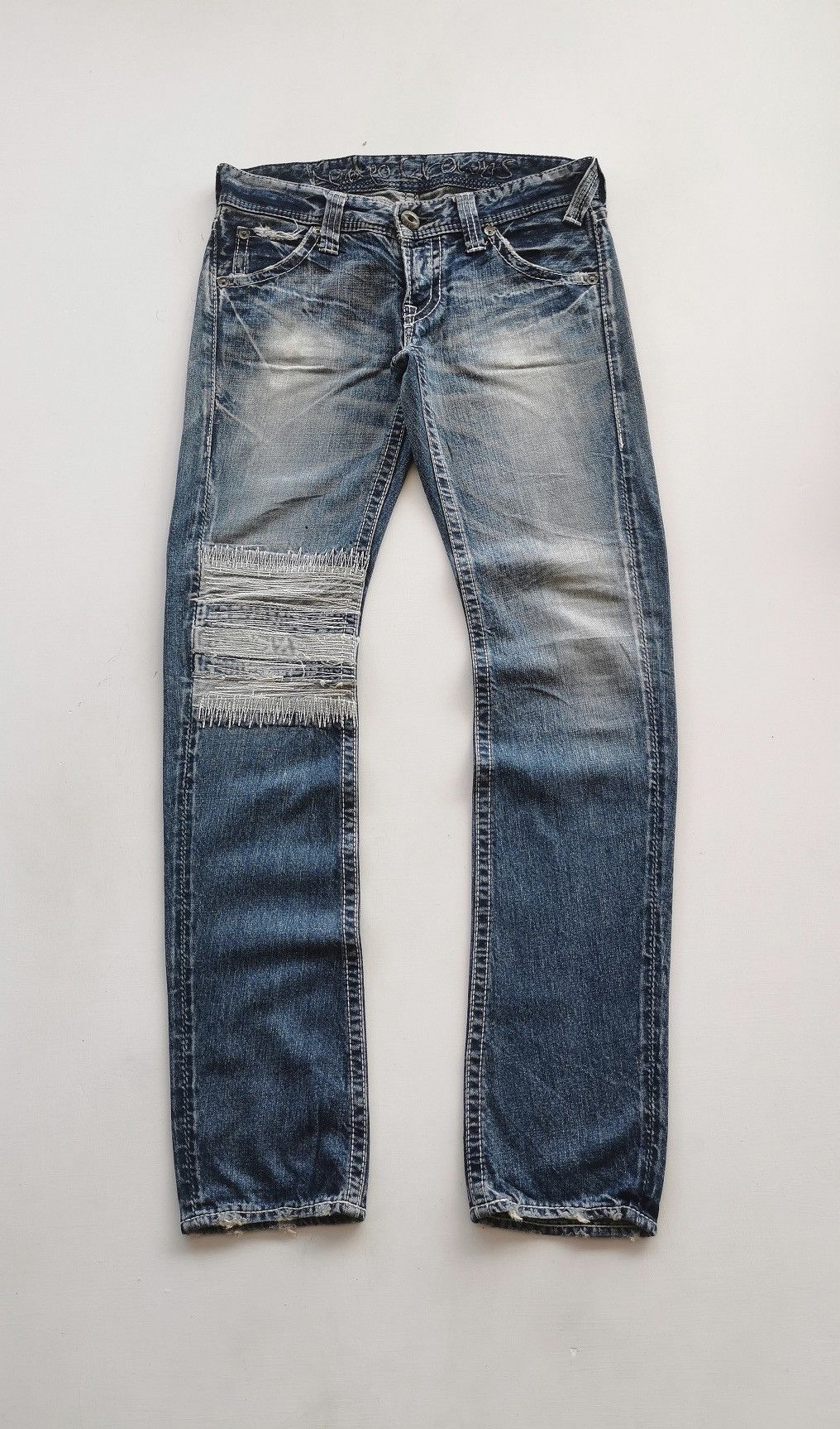 Japanese Brand Rodeo Crowns Japan Zig Zag Patch Jeans Size US 30 / EU 46 - 4 Thumbnail
