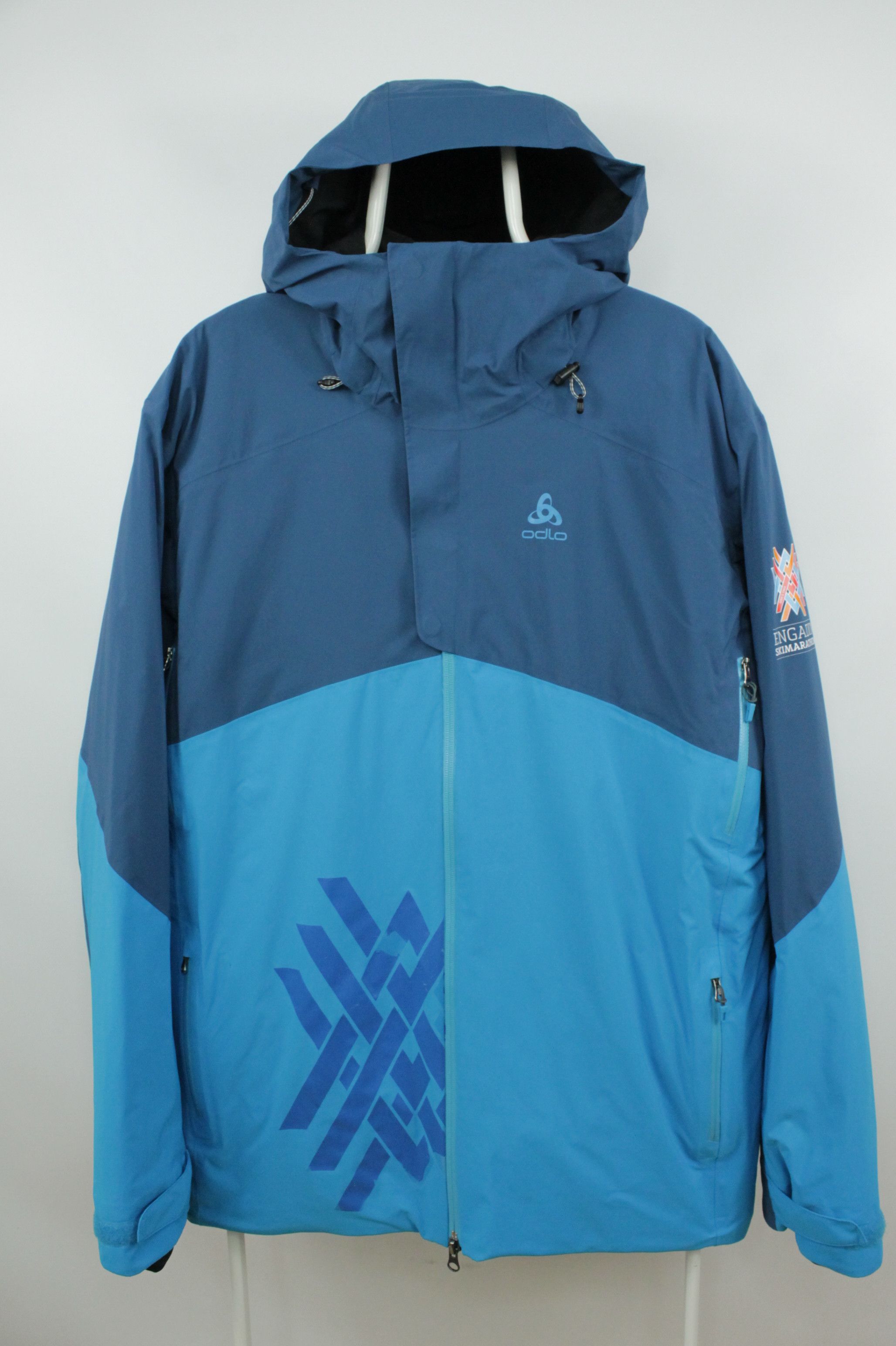 image of Odlo Sly X Insulation Waterproof Ski Recco Jacket Men's in Poseidon (Size XL)