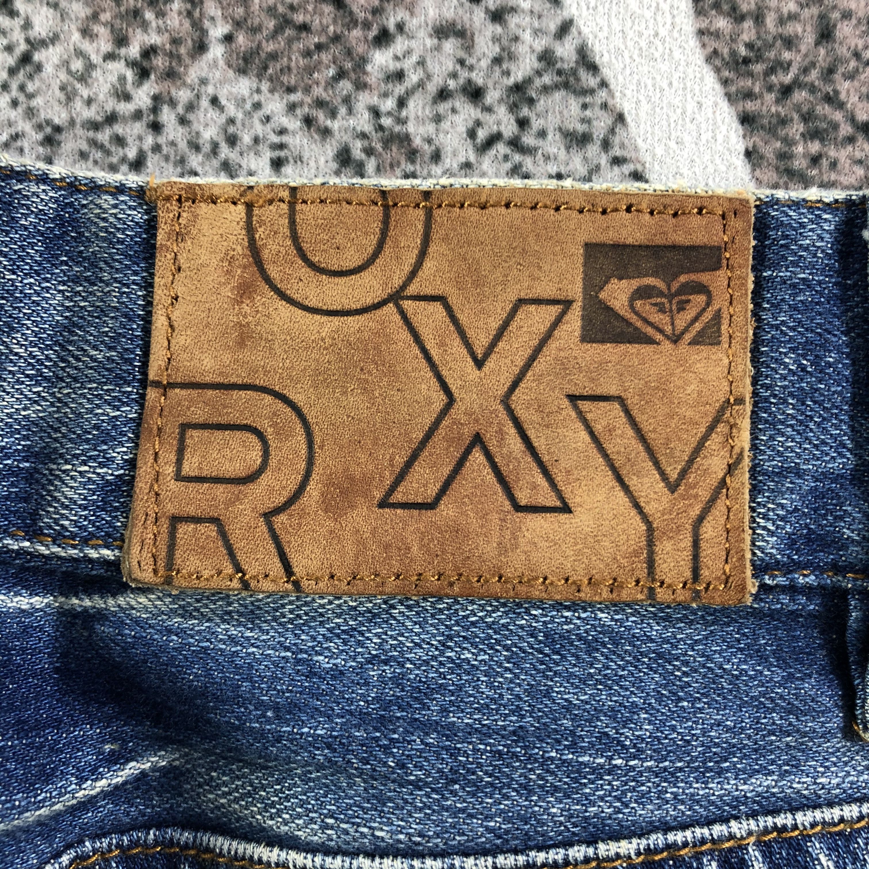 Japanese Brand Roxy Faded Blue Flared Jeans KJ2016 Size 27" / US 4 / IT 40 - 5 Thumbnail