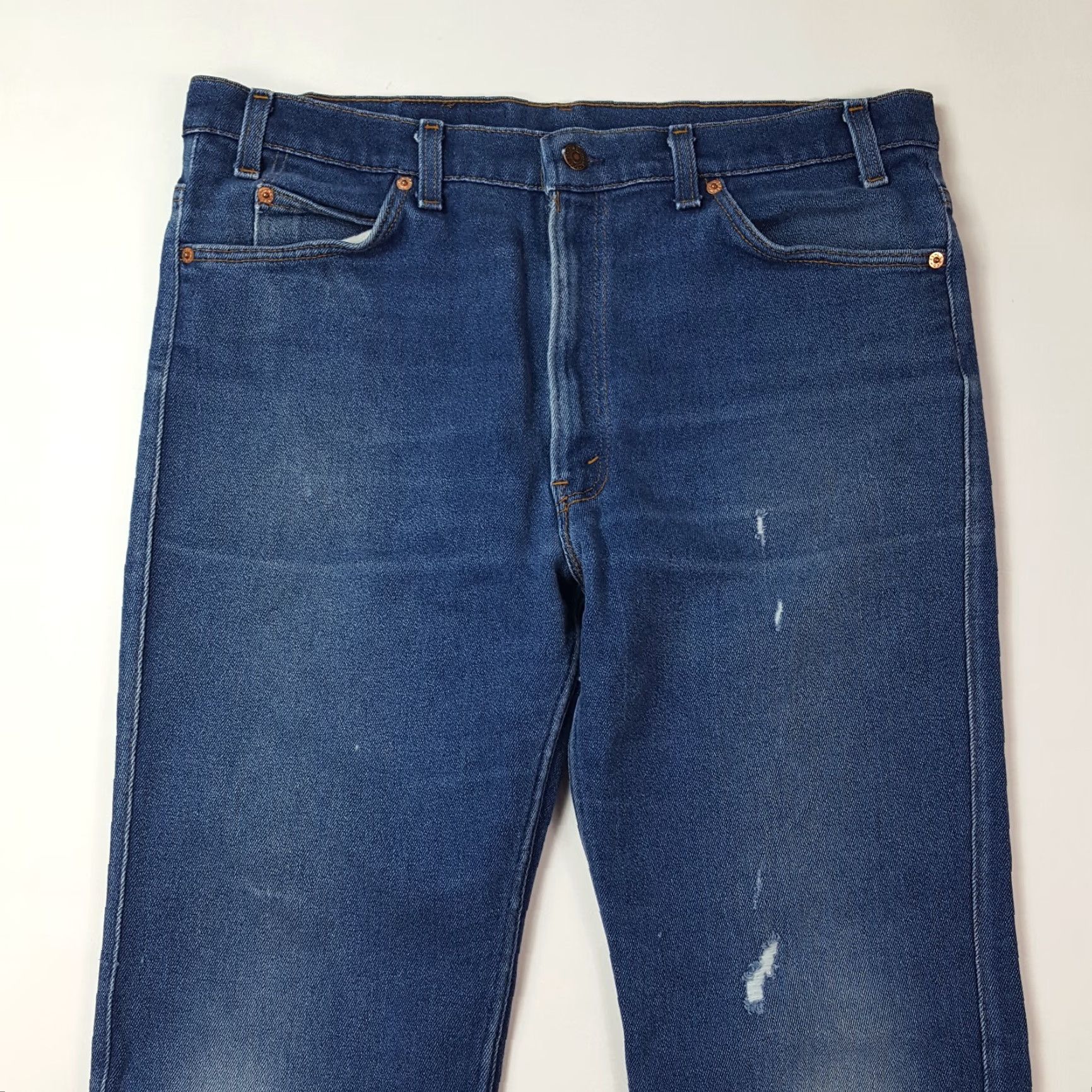 Levi's VINTAGE Levi's Jeans Bootcut Men 38x32 USA Blue Denim 80s Western Distressed VTG Bootcut Jeans Mens Size US 38 / EU 54 - 2 Thumbnail