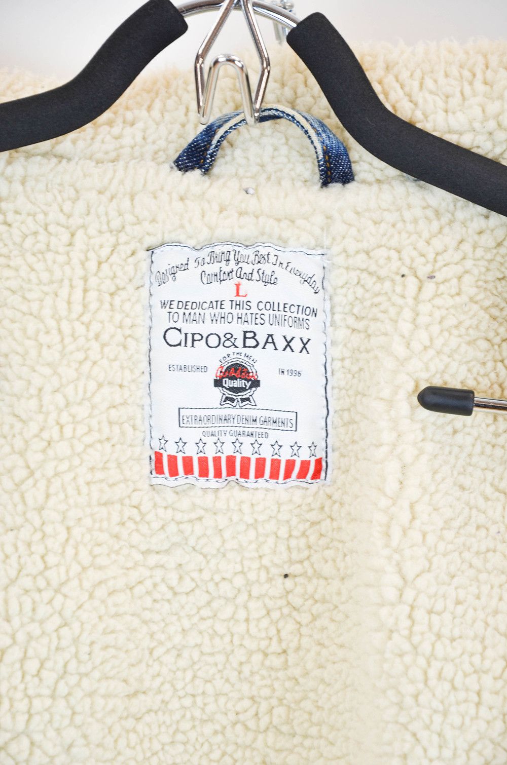 Japanese Brand Cipo & Baxx Sherpa Denim Jacket – Size L (Fits M/L) Size US L / EU 52-54 / 3 - 12 Thumbnail