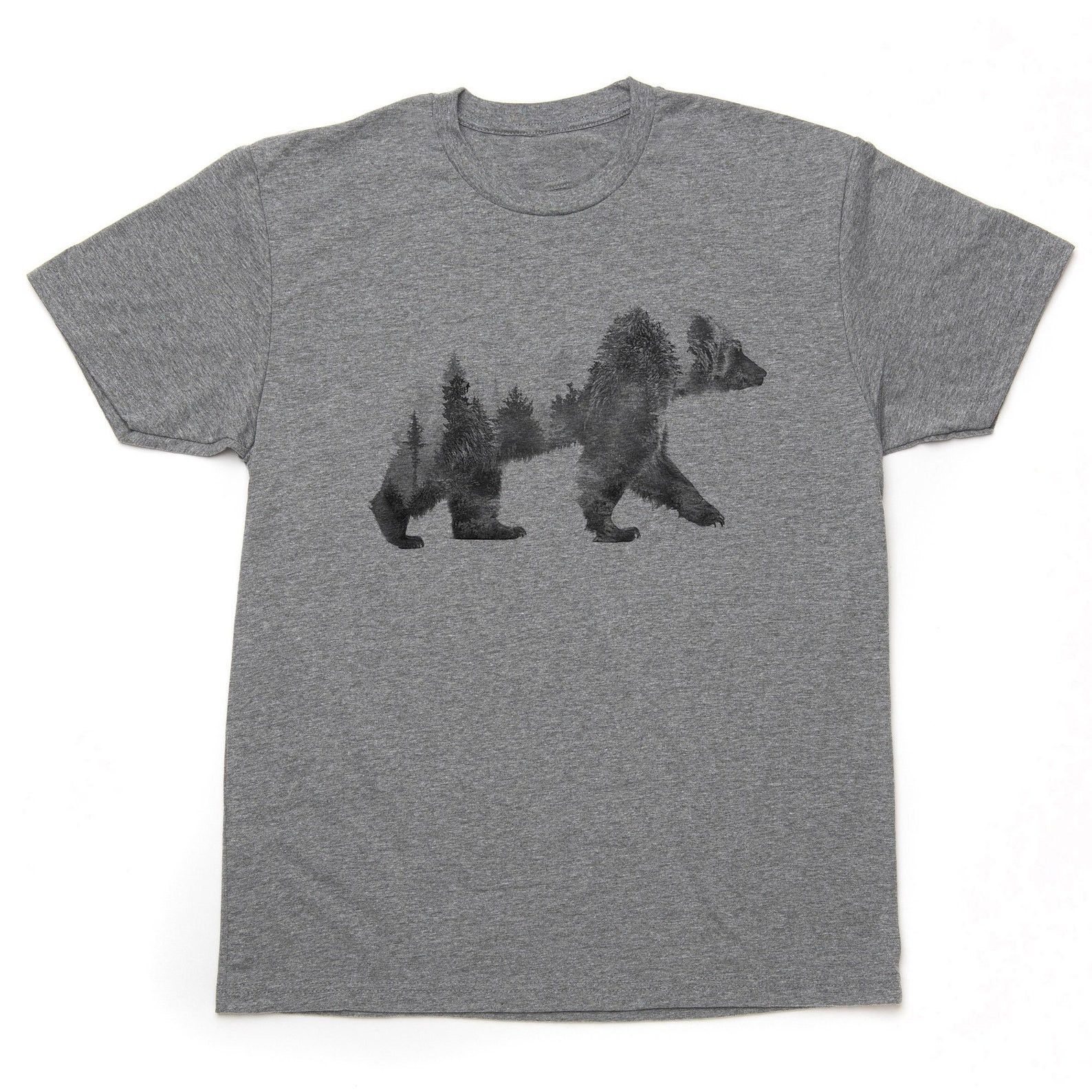 Designer × Vintage Men's Double Exposure Bear T-Shirt Size US M / EU 48-50 / 2 - 3 Thumbnail