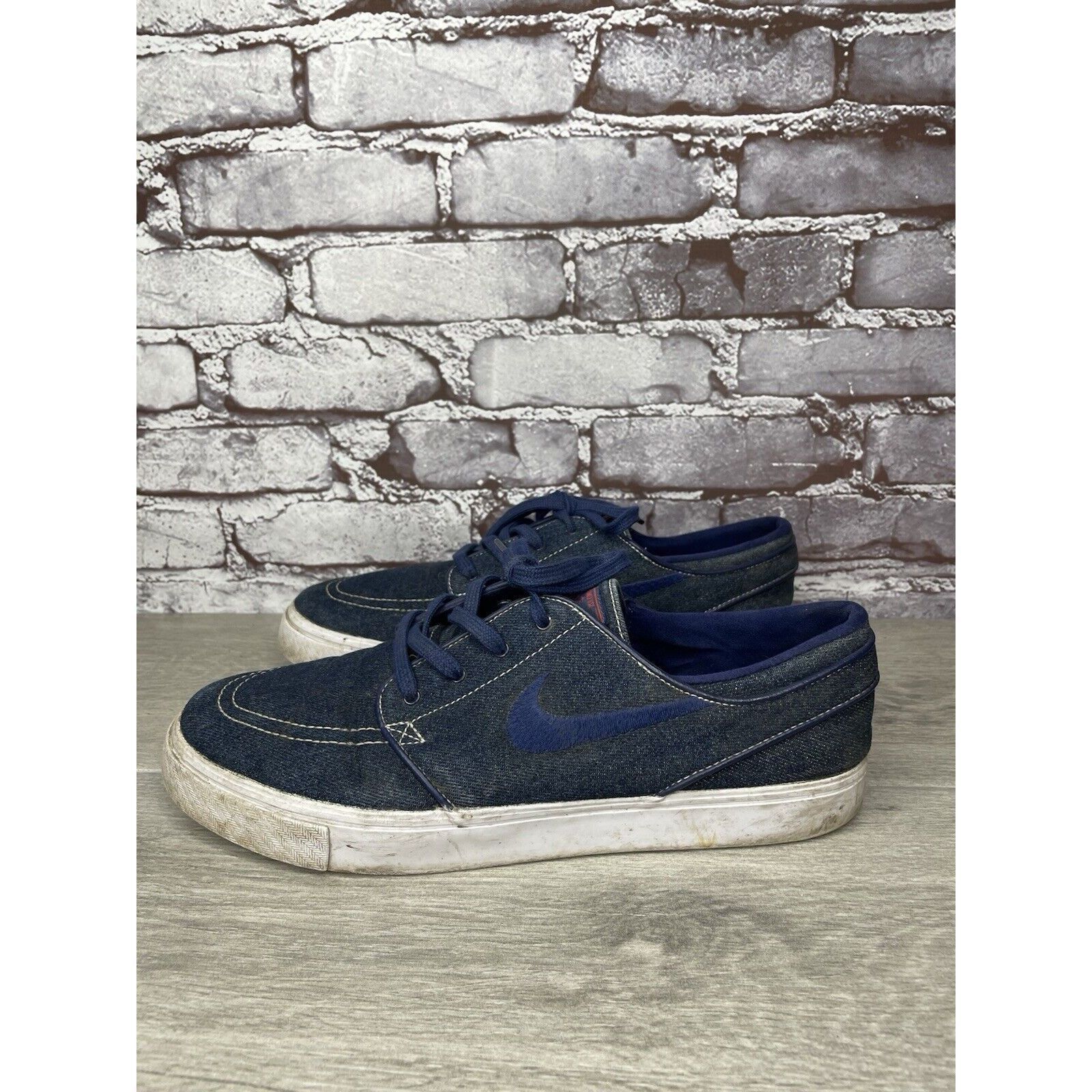 Nike Nike Janoski Stefan SB Zoom Blue Denim Skateboarding Shoes M Size US 10.5 / EU 43-44 - 13 Thumbnail
