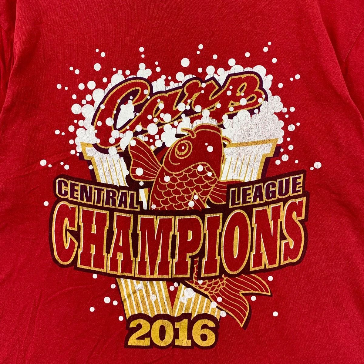 Vintage CARP CENTRAL LEAGUE CHAMPIONS 2016 Tee Shirt Top Japan Size US L / EU 52-54 / 3 - 4 Thumbnail