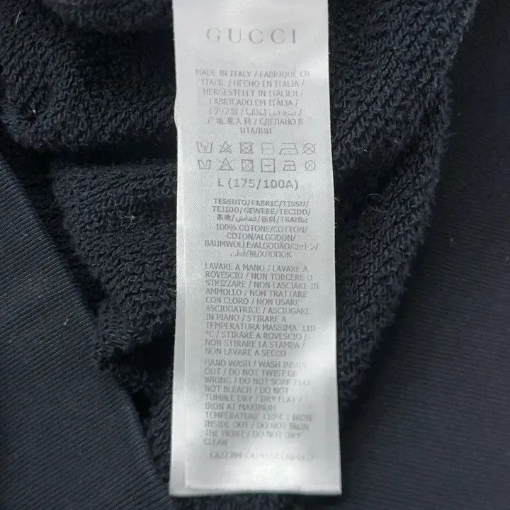 Gucci Gucci Gucci Black Printed Hoodie for Men and Women -2506 Size US L / EU 52-54 / 3 - 1 Thumbnail