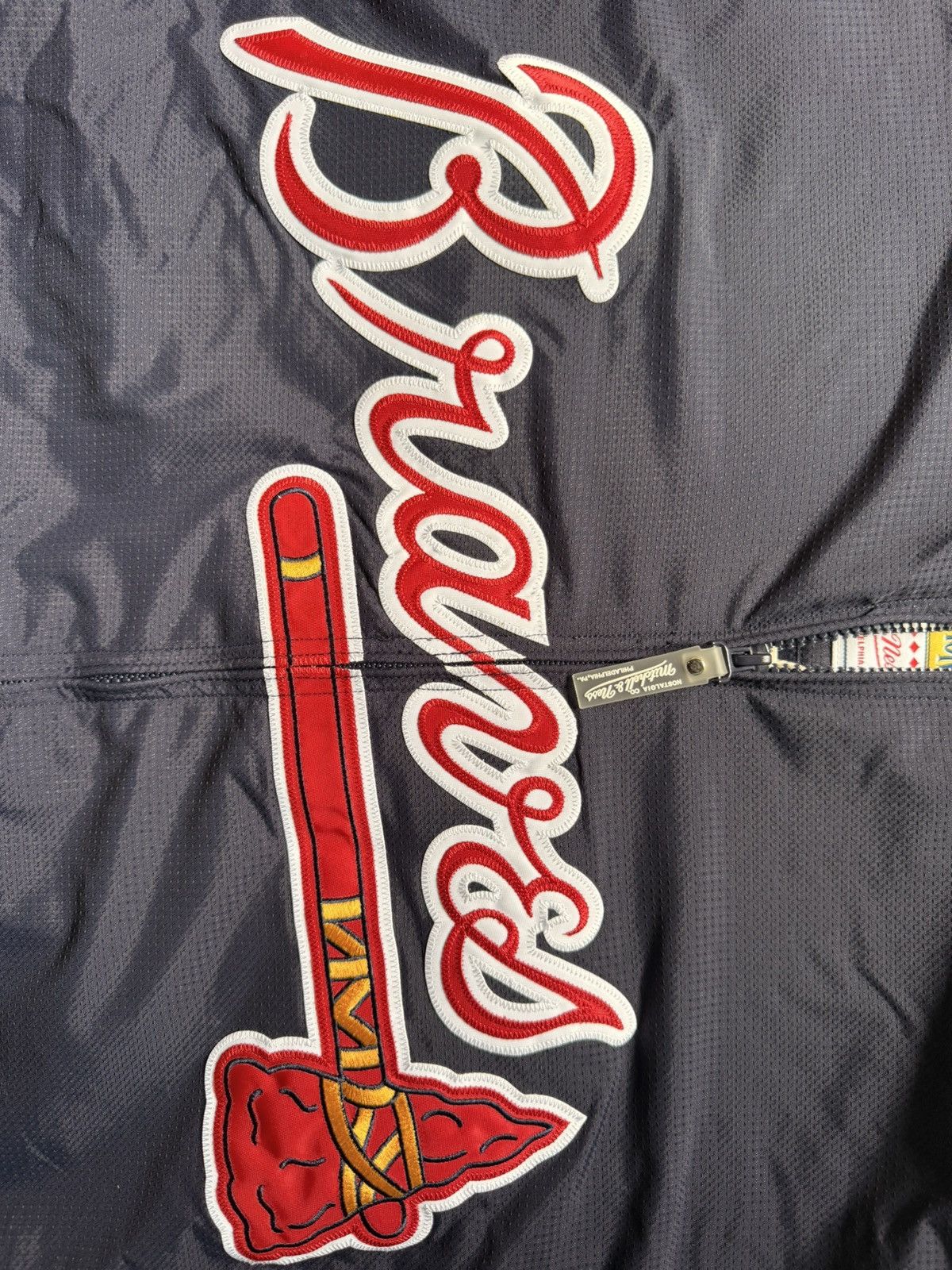 Mitchell & Ness Atlanta Braves Navy 2005 Cooperstown Authentic Size US XXL / EU 58 / 5 - 4 Thumbnail
