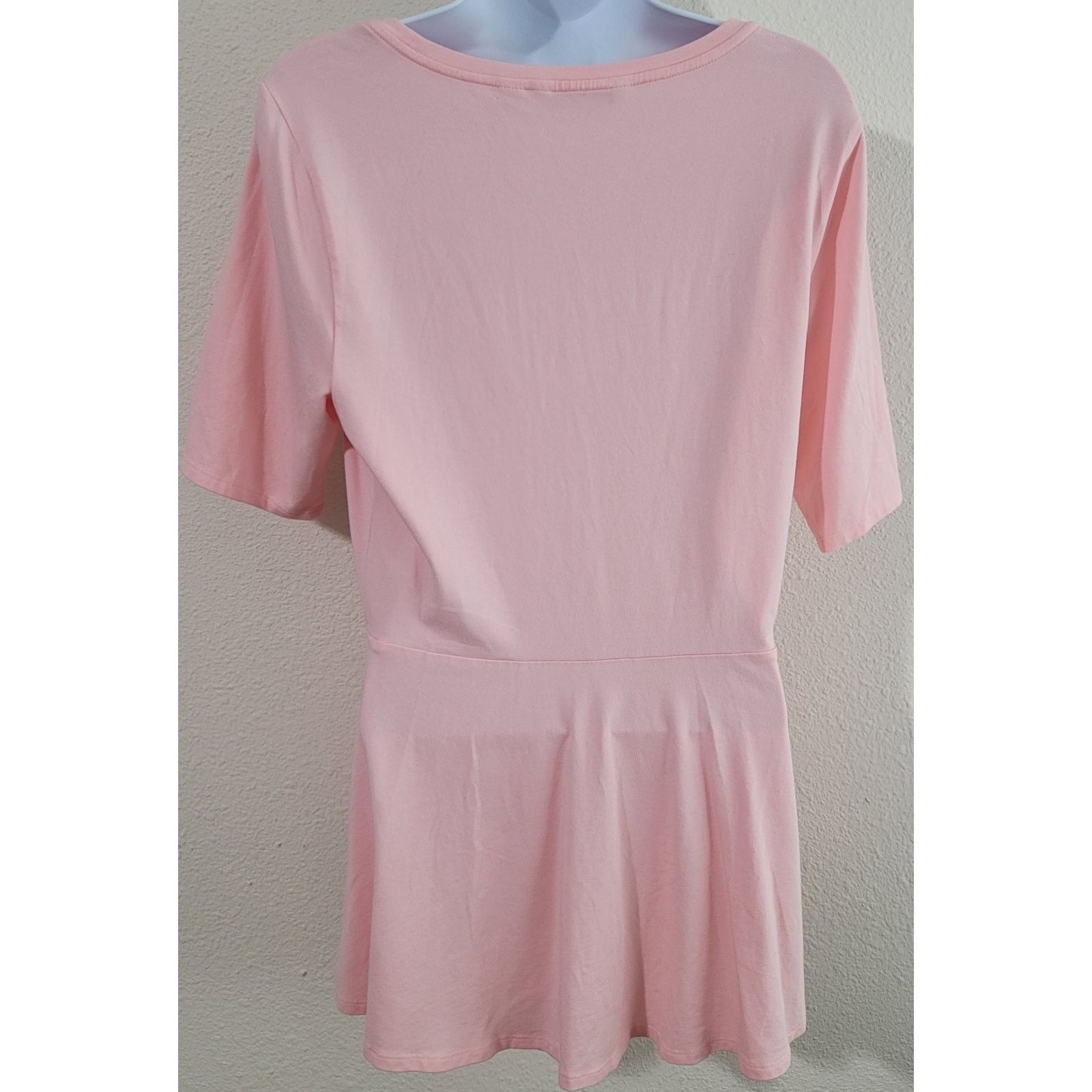 Isaac Mizrahi Isaac Mizrahi Pink Peplum Top XS Short Sleeves Ruffled Size XS / US 0-2 / IT 36-38 - 3 Thumbnail