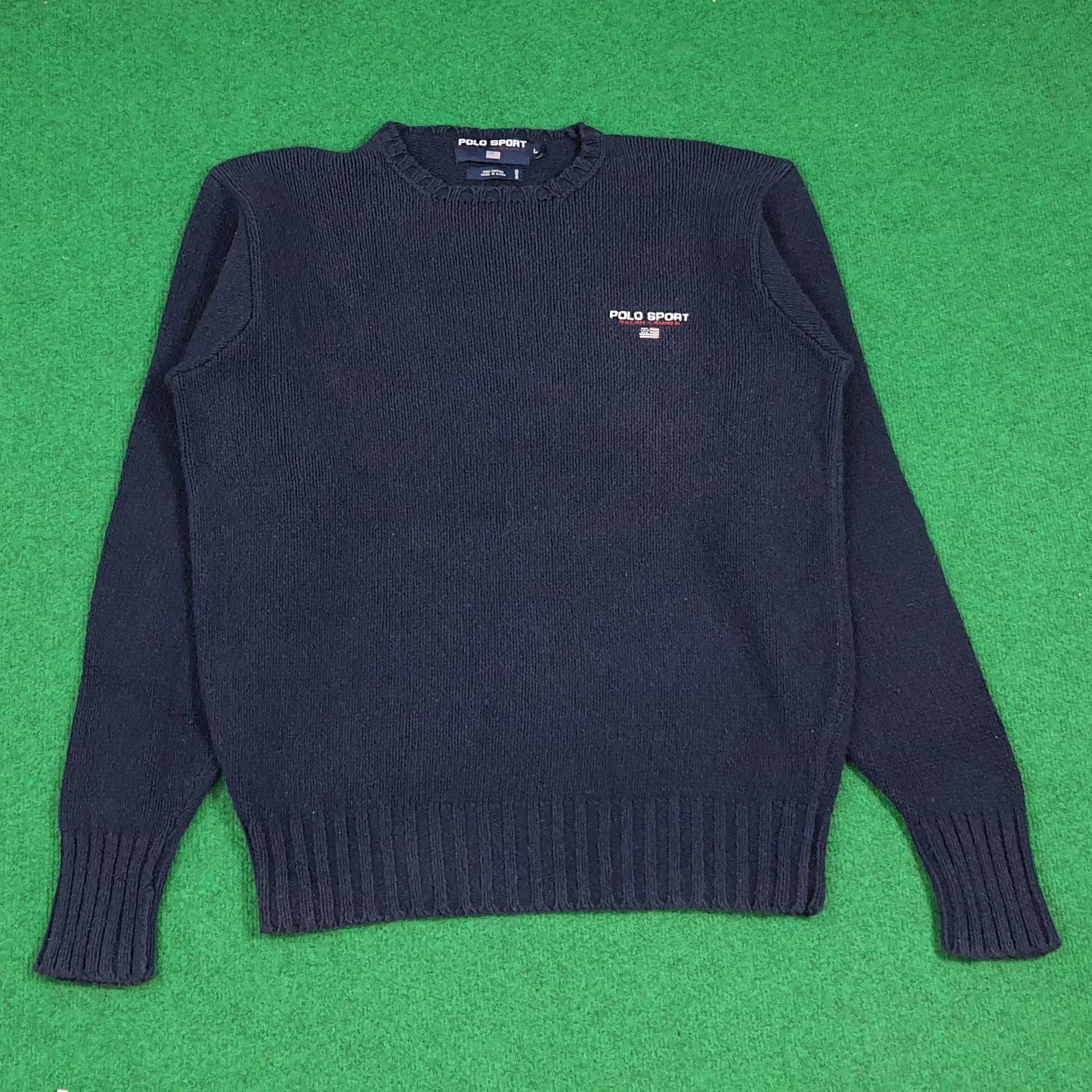 Polo Ralph Lauren Vintage Polo Sport Ralph Lauren Knitwear Sweatshirt C281N20 Size US L / EU 52-54 / 3 - 1 Thumbnail
