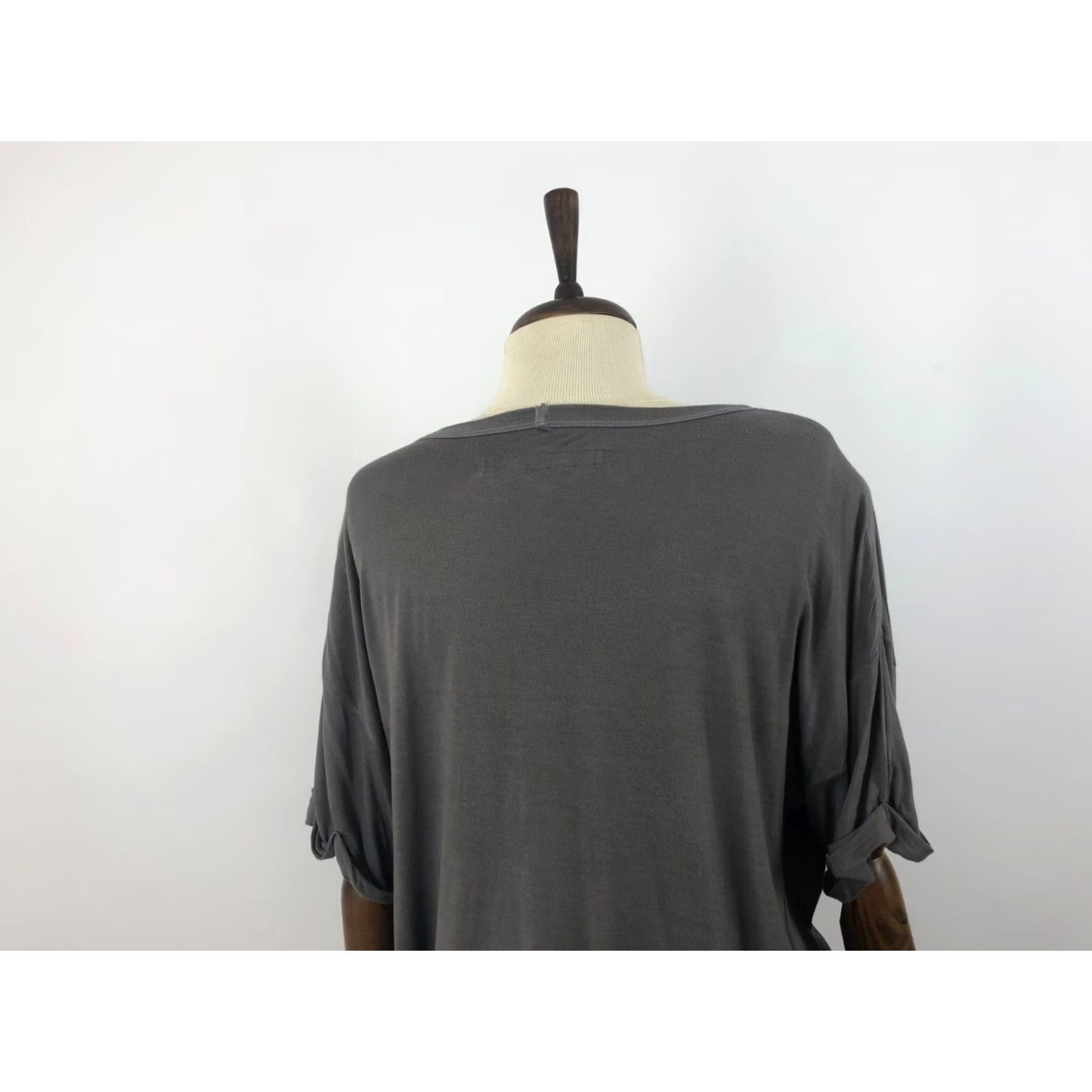 Enza Costa Enza Costa Top Womens M Gray Rayon Women Size Hand Made Size M / US 6-8 / IT 42-44 - 5 Thumbnail
