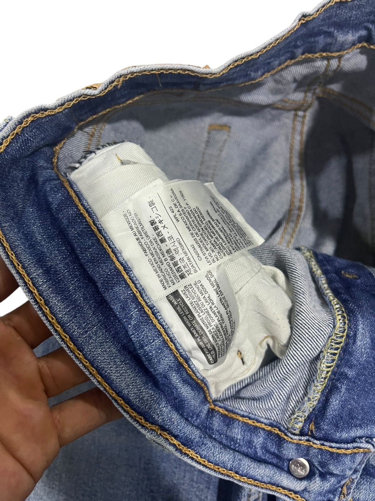 If Six Was Nine × Japanese Brand × Le Grande Bleu (L.G.B.) VINTAGE Y2K LEVIS 511 WASHED BLUE DENIM Size US 31 - 6 Thumbnail
