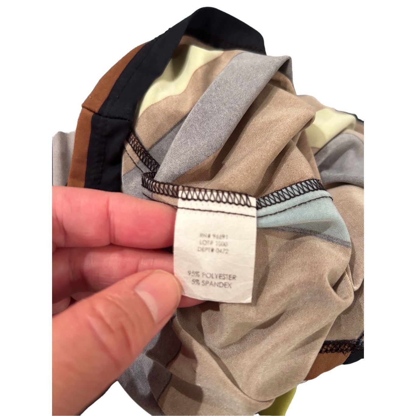 Other ANALILI Abstract White Pink Gray Silky Cowl Neck long Sleeve Size XS / US 0-2 / IT 36-38 - 7 Thumbnail