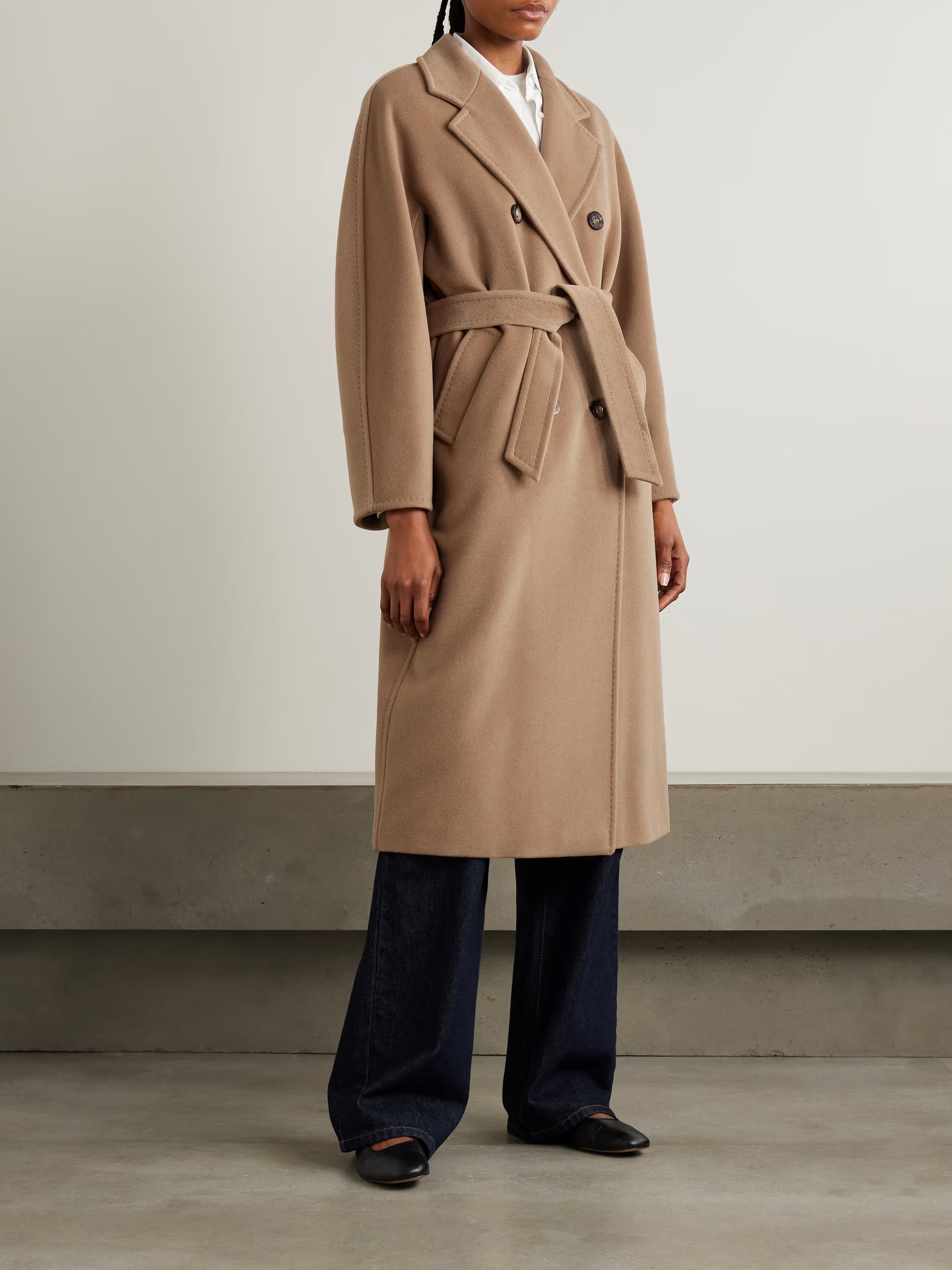 Max Mara Max Mara Madame 101801 Double-Breasted Wool Cashmere Coat Size XS / US 0-2 / IT 36-38 - 3 Thumbnail