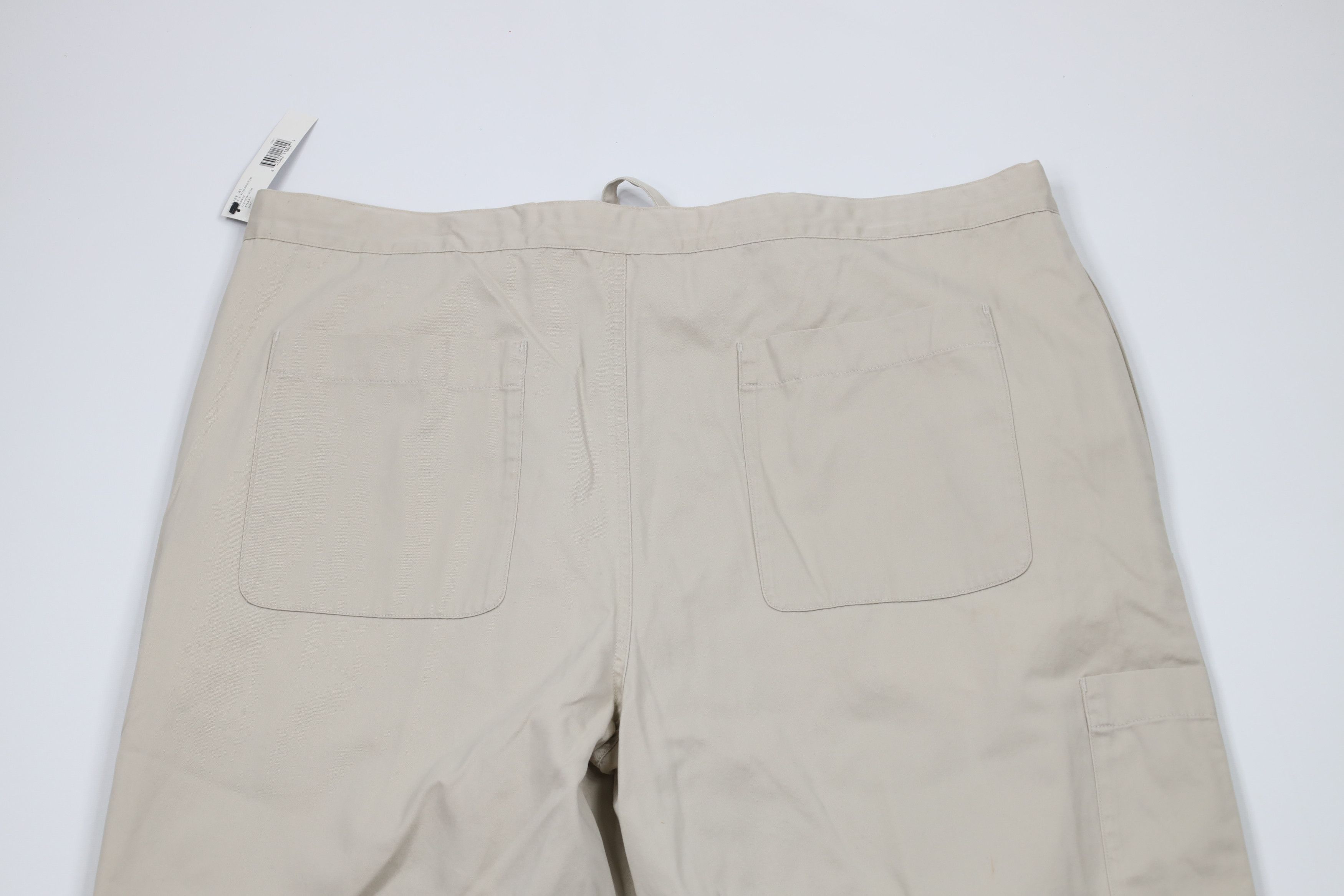 DKNY × Vintage Deadstock Vintage 90s Y2K DKNY Button Wide Leg Pants Beige Size US 38 / EU 54 - 11 Thumbnail